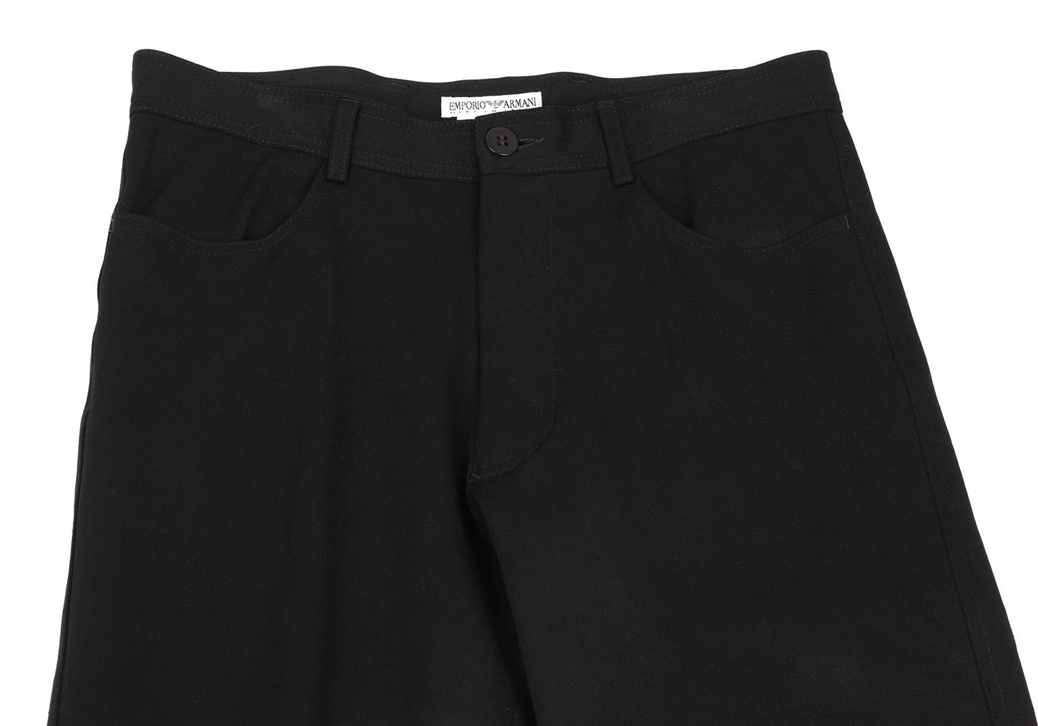 Emporio Armani Nylon Stretch Straight Pants in Black Size 46 Size US 30 / EU 46 - 2 Thumbnail