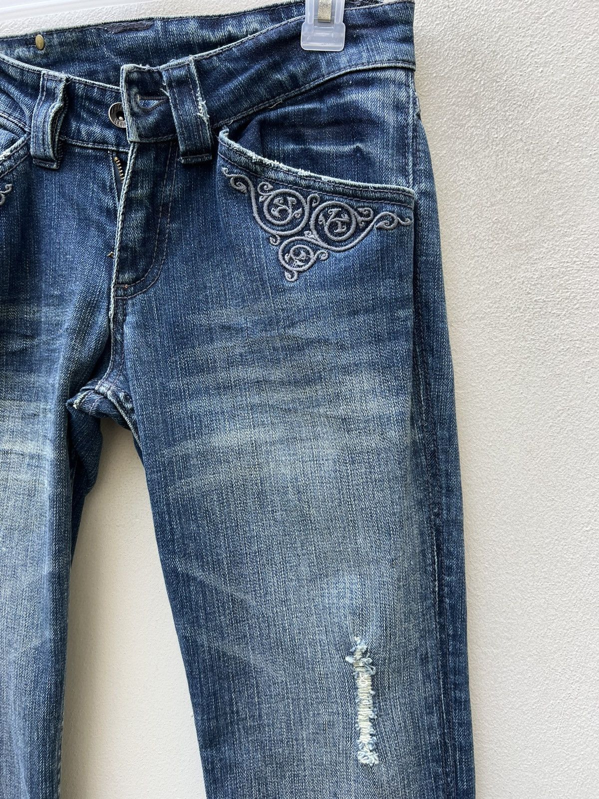 BUFFALO BOBS VTG Buffalo Jeans Japan Distress Denim Stretch Flare Jeans Size US 29 - 11 Thumbnail