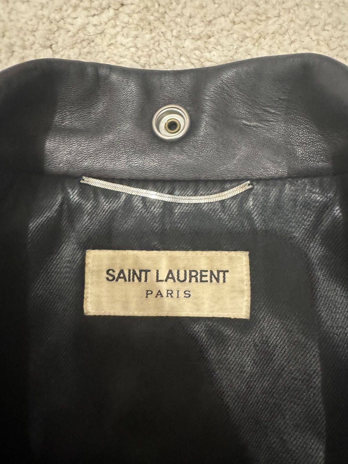 Saint Laurent Paris × Yves Saint Laurent Saint Laurent L01 biker leather jacket Size US M / EU 48-50 / 2 - 3 Thumbnail