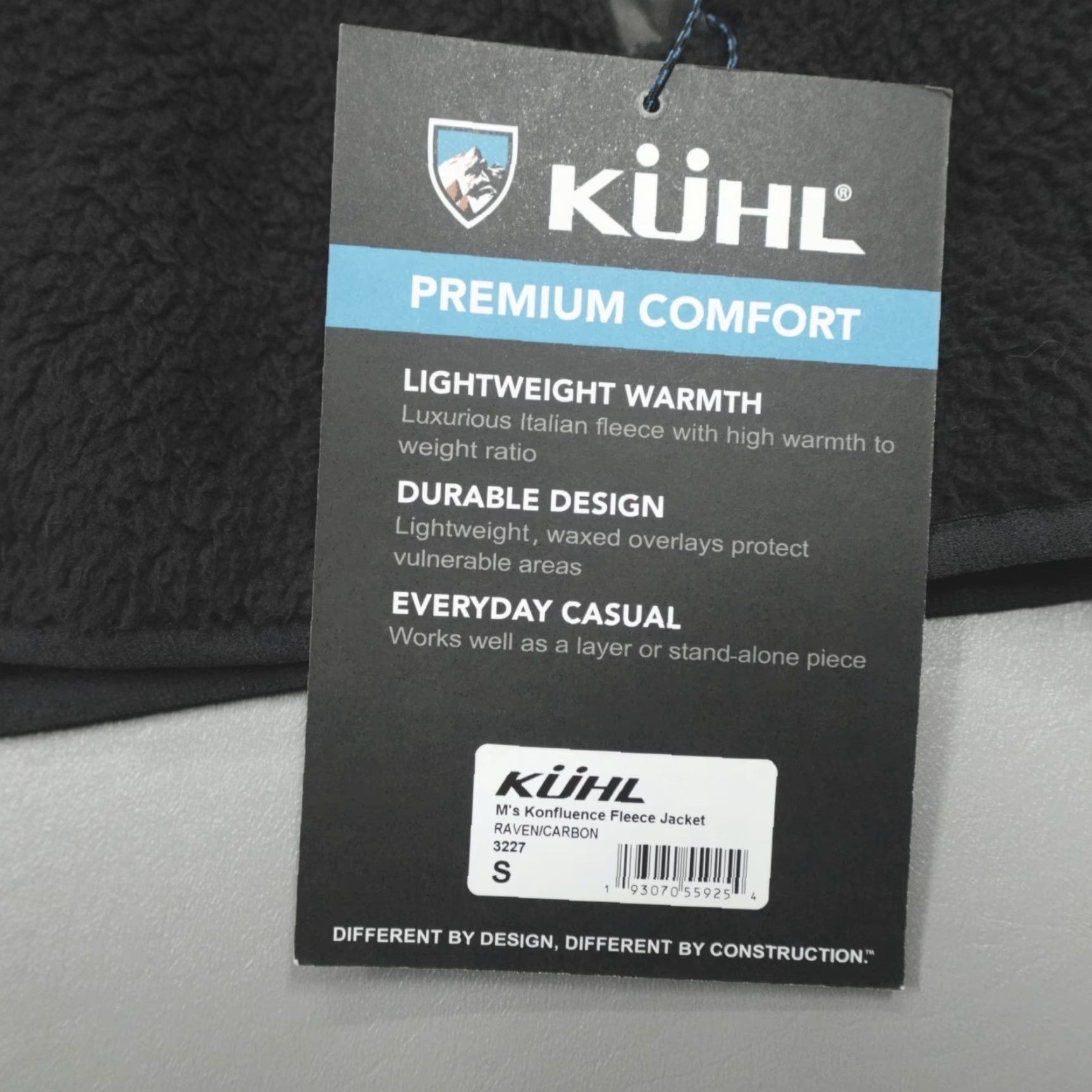 Vintage Kuhl Konfluence Jacket Fleece Men Size S Raven/Carbon Lightweight Warmth Spring Winter Fall Full Zip Pockets Outdoors Hiking Regular Stand-Up Logo Size US S / EU 44-46 / 1 - 3 Thumbnail