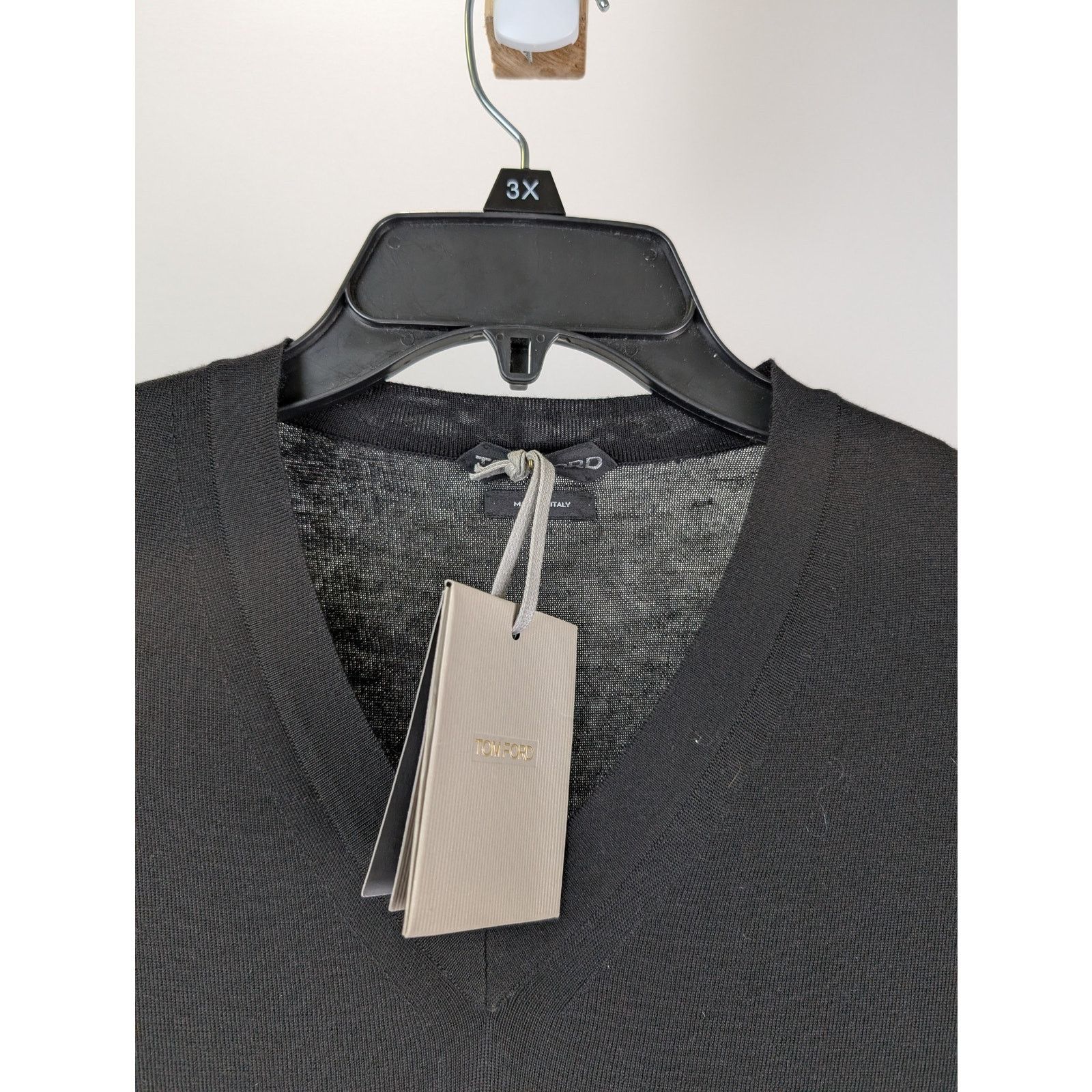Tom Ford o1rshd1 V-Neck Sweatshirt Sweater in Black Size US M / EU 48-50 / 2 - 5 Thumbnail
