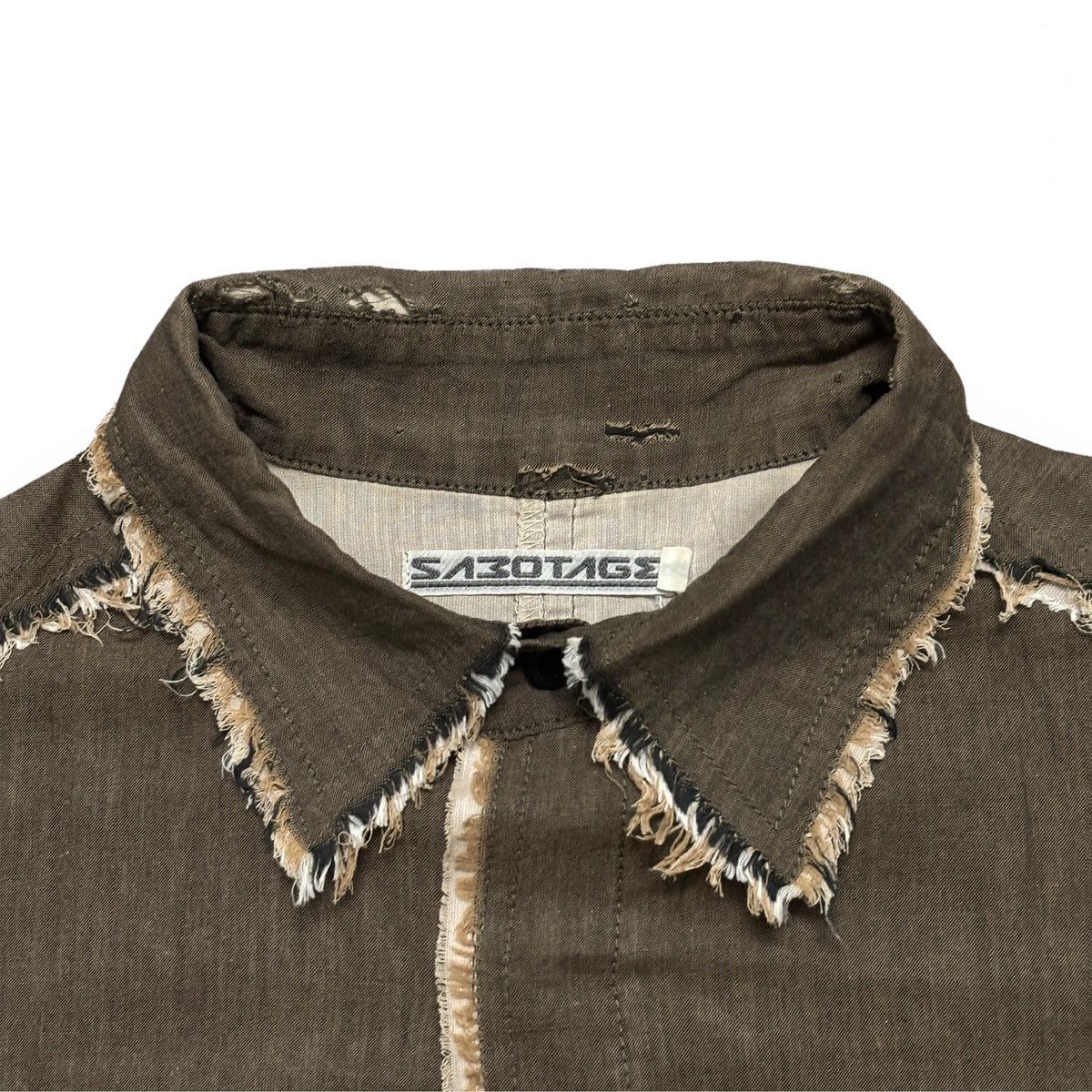 Other 90s SABOTAGE Frayed Distressed Button-up Size US M / EU 48-50 / 2 - 3 Thumbnail