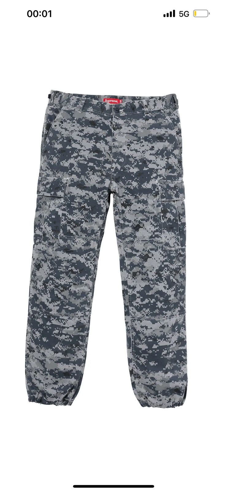 は*ぱ様 Supreme カーゴパンツ ブルー　サイズ32 は*ぱ様 Supreme カーゴパンツ ブルー サイズ32 32 Supreme Cargo Pant