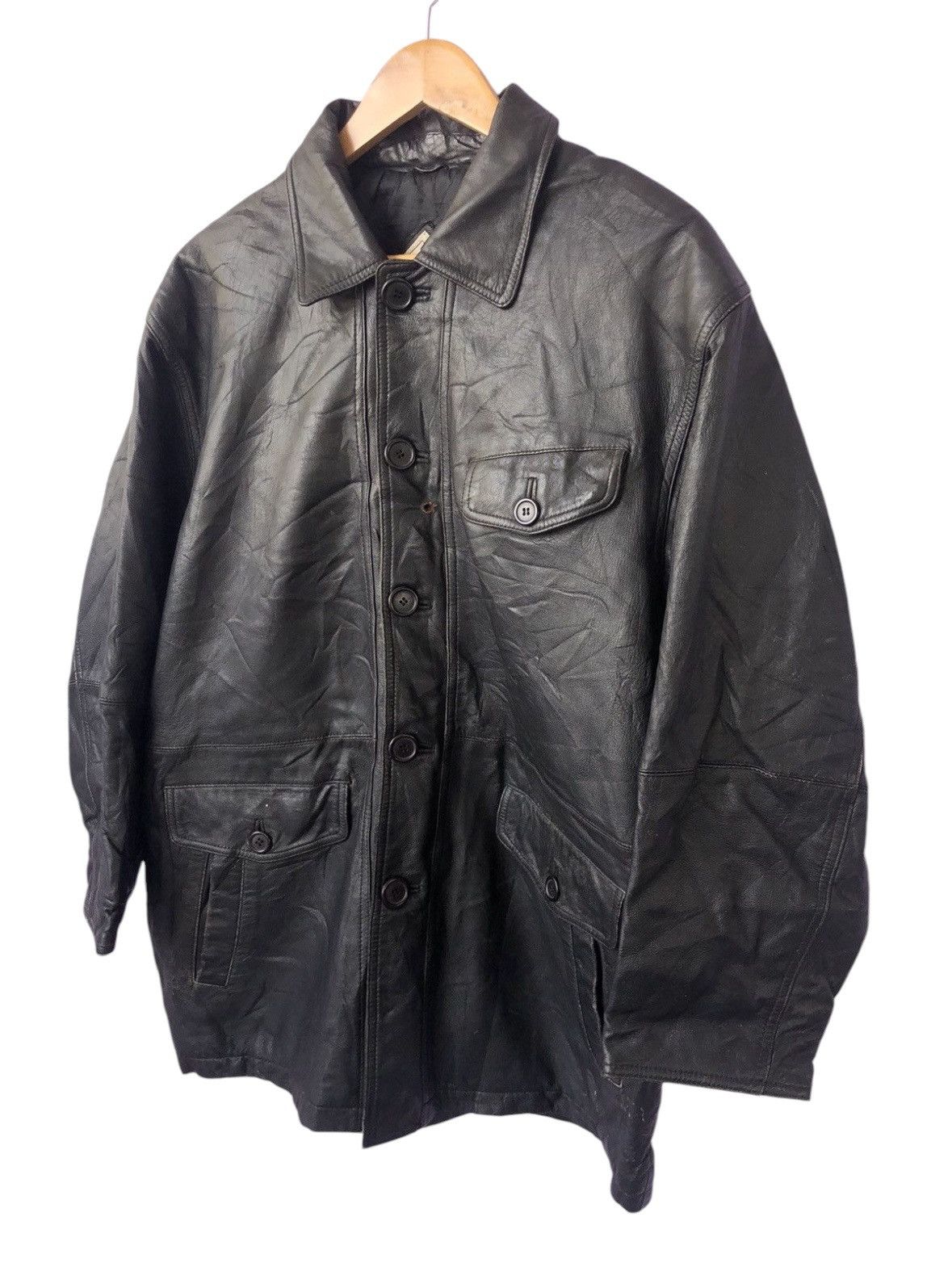Japanese Brand Vintage True Leather Jacket Size US M / EU 48-50 / 2 - 4 Thumbnail