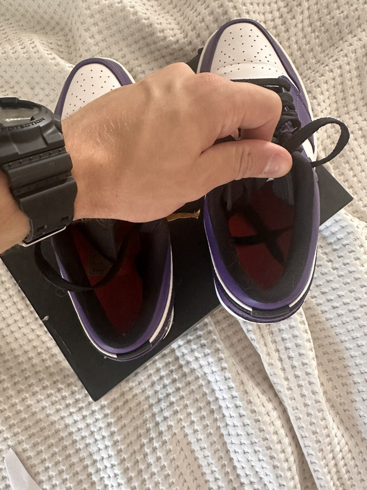 Jordan Brand × Nike Jordan 1 Low Court Purple Size US 8.5 / EU 41-42 - 8 Thumbnail