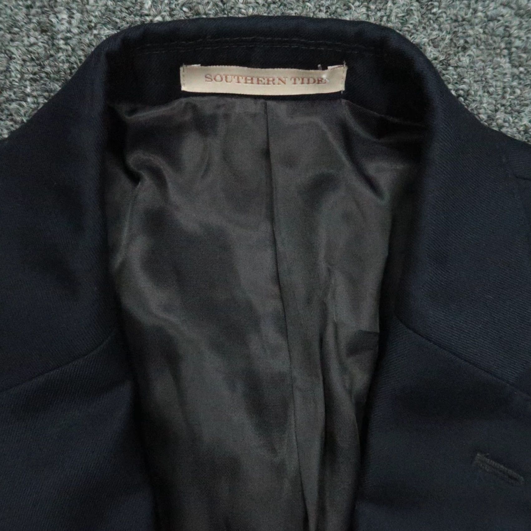 Southern Tide Southern Tide Blazer Mens 40R Blue Wool Sport Coat Jacket Size 40R - 3 Thumbnail