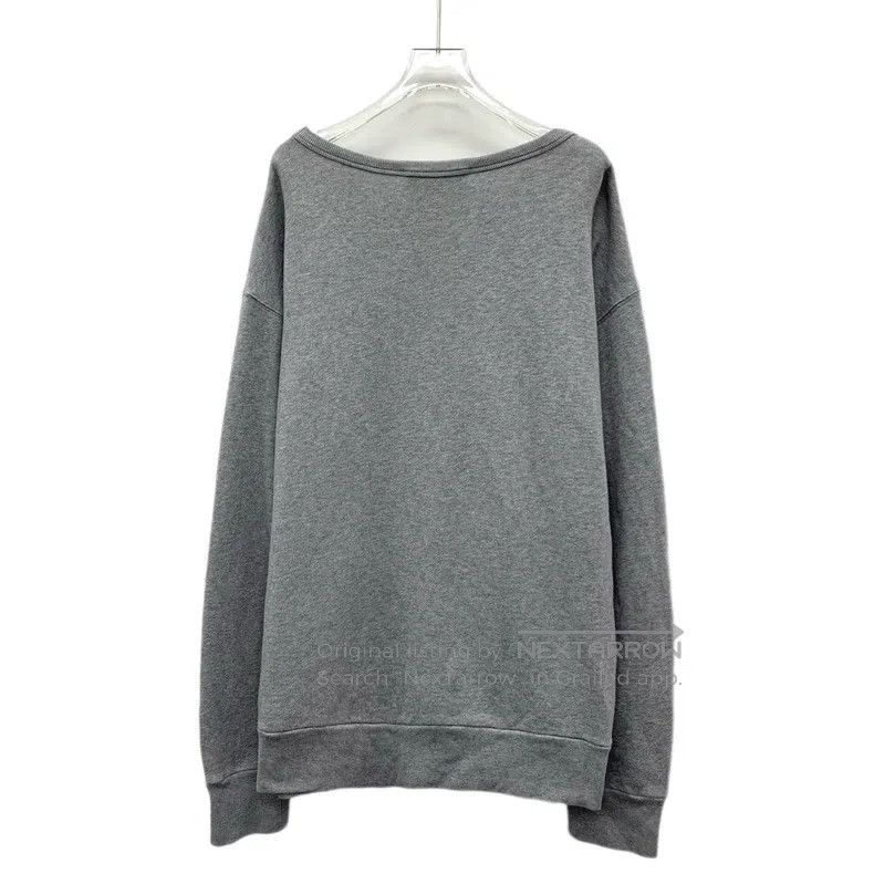 Gucci Gucci Grey deer embroidered cotton round-neck long-sleeved Size US XL / EU 56 / 4 - 2 Thumbnail