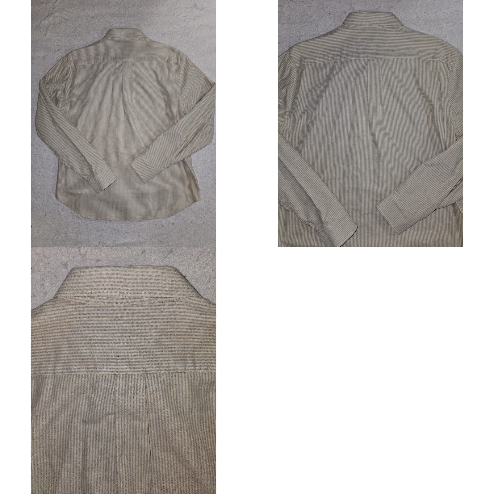 Pendleton VINTAGE Pendleton LOWELL Oxford Shirt Striped Long Sleeve Button Up Mens XL Cream/Ivory Cotton Oxford Collared Size US XL / EU 56 / 4 - 8 Thumbnail