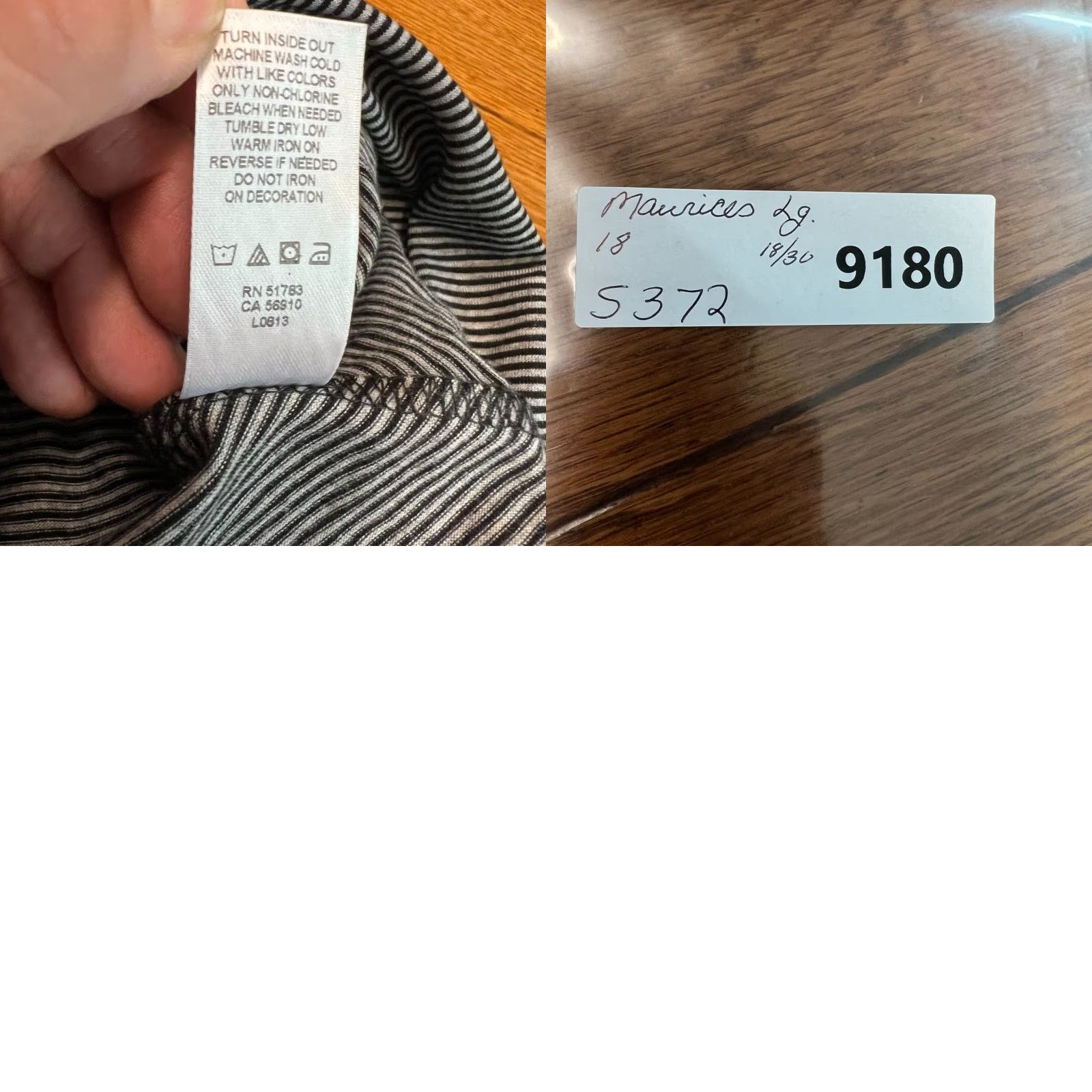 Vintage Maurices Tank Top Striped Studded Womens Size L Gray Size L / US 10 / IT 46 - 8 Thumbnail