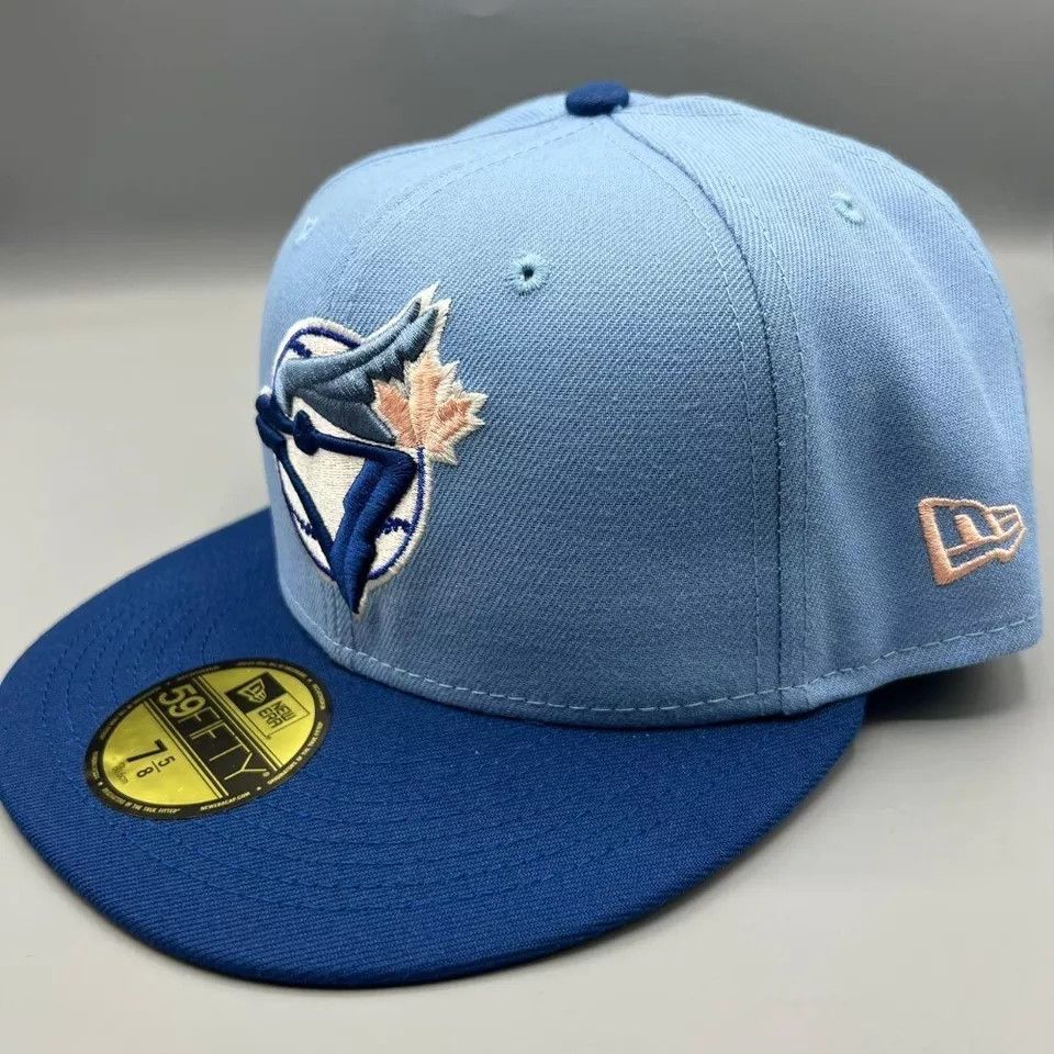 New Era Toronto Blue Jays Hat Men 7 5/8 59Fifty New Era Fitted Cap Size ONE SIZE - 3 Thumbnail