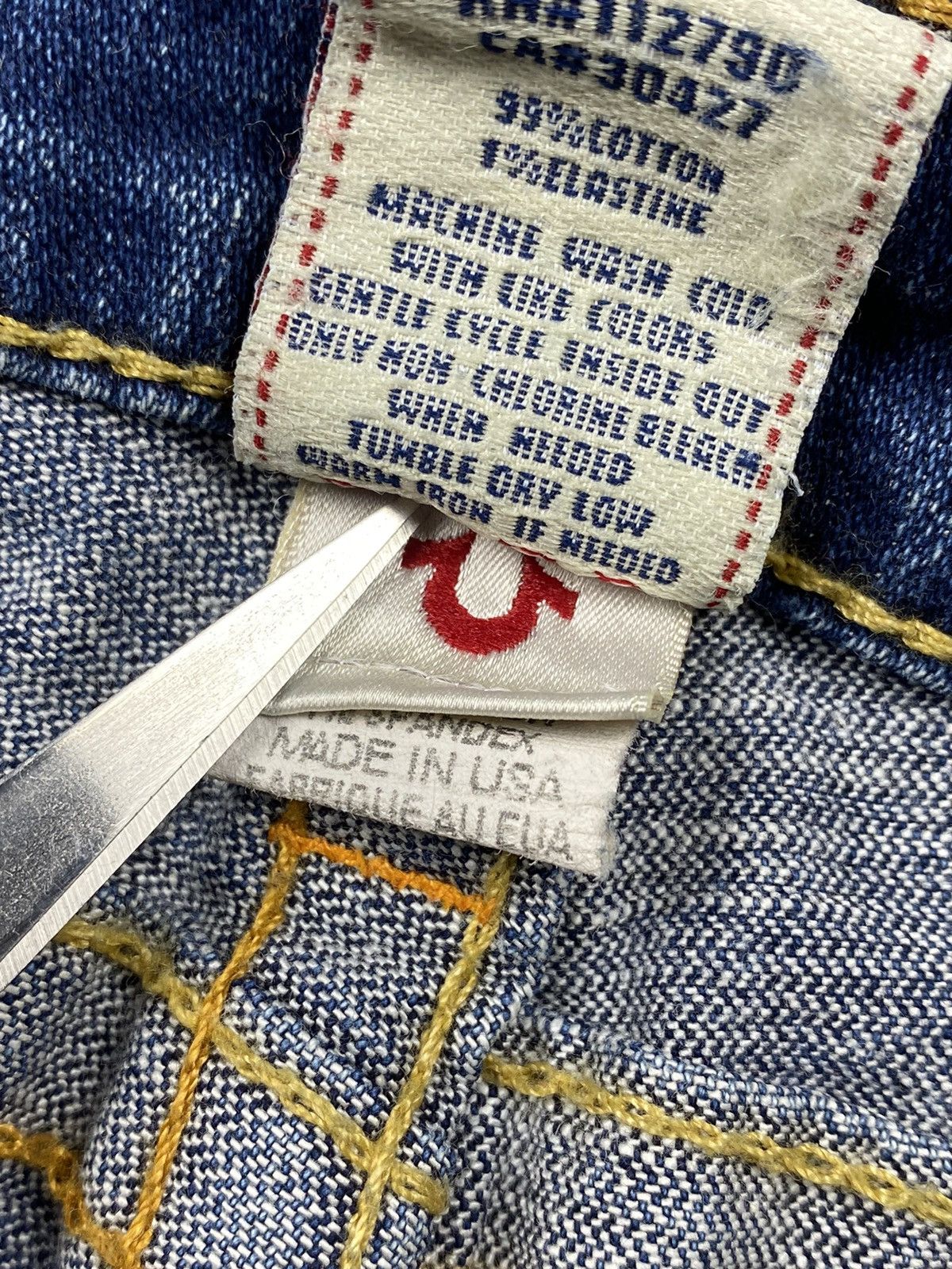 Japanese Brand × True Religion × Vintage Vintage True Religion Y2K Made in USA Jeans Size 29 Size 29" - 14 Thumbnail