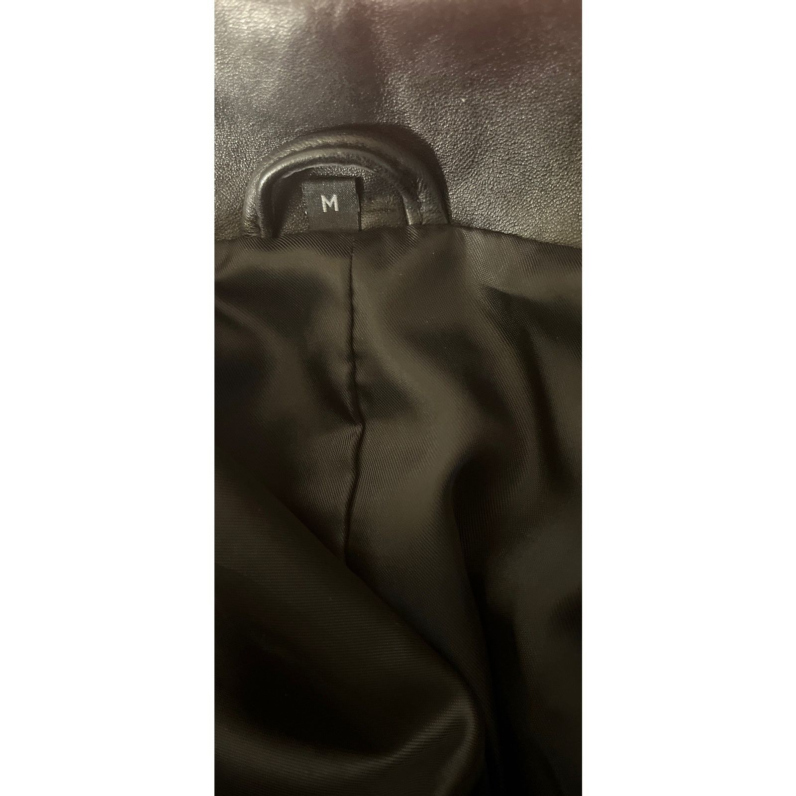 Other Black Leather Zip Front Jacket Sz. M - Sample first fit Size M / US 6-8 / IT 42-44 - 11 Thumbnail