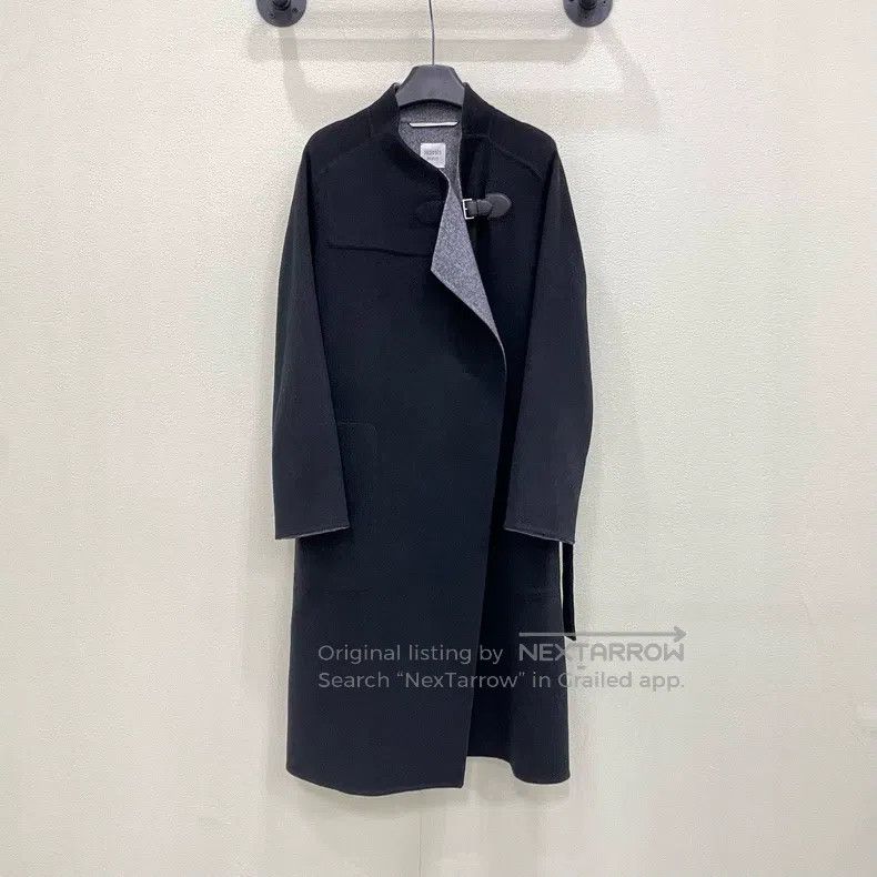 Hermes Hermes Black and Gray Dual Color Long Coat Size XS / US 0-2 / IT 36-38 - 1 Thumbnail