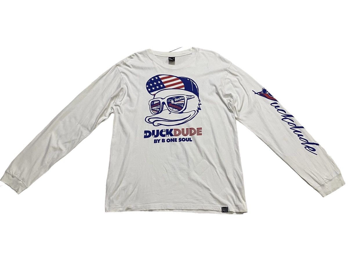 Japanese Brand × Vintage B one Soul quackers duck dude long sleeve tee Size US XL / EU 56 / 4 - 1 Thumbnail