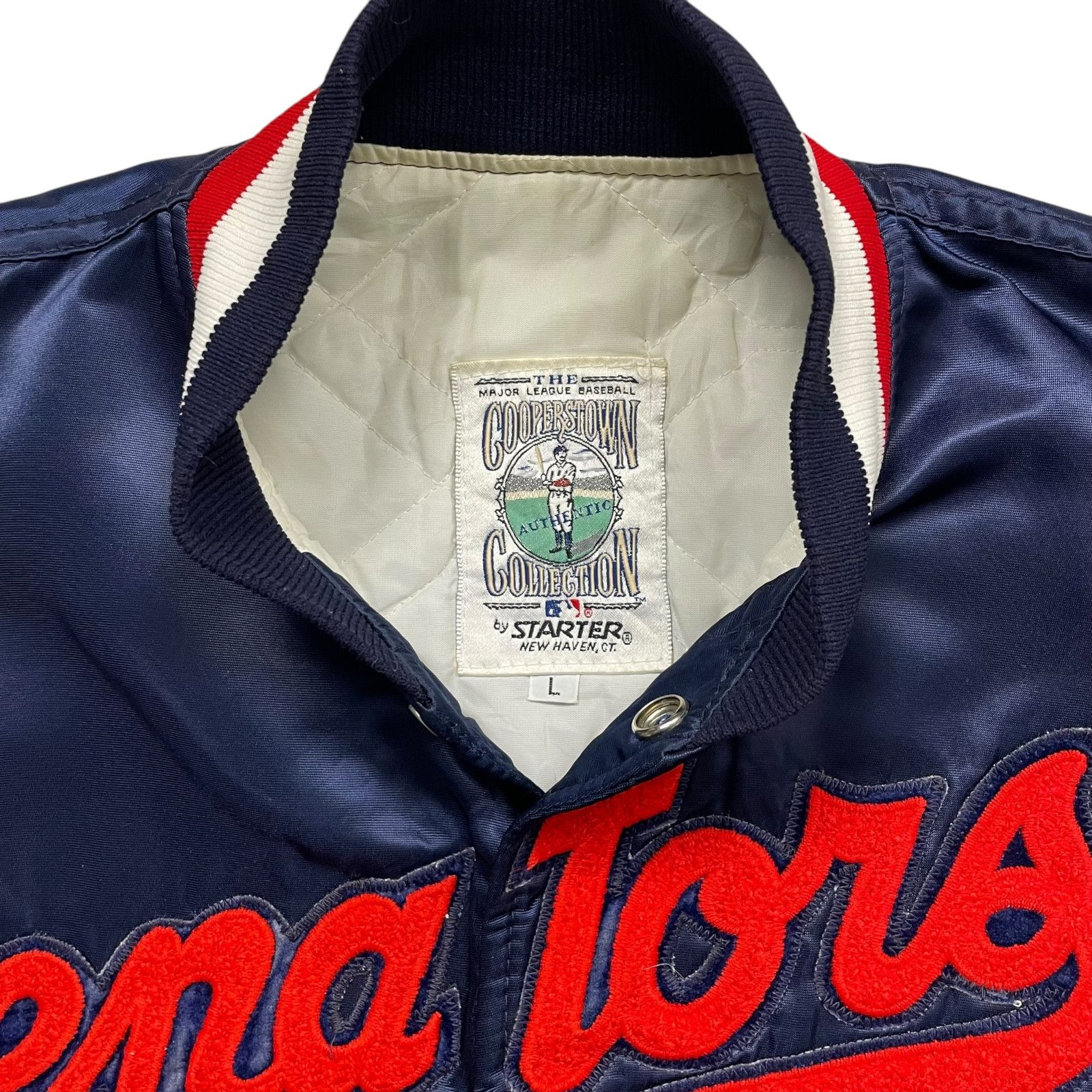 MLB VTG 90s WASHINGTON SENATORS STARTER COOPERSTOWN SATIN JACKET Size US L / EU 52-54 / 3 - 5 Thumbnail