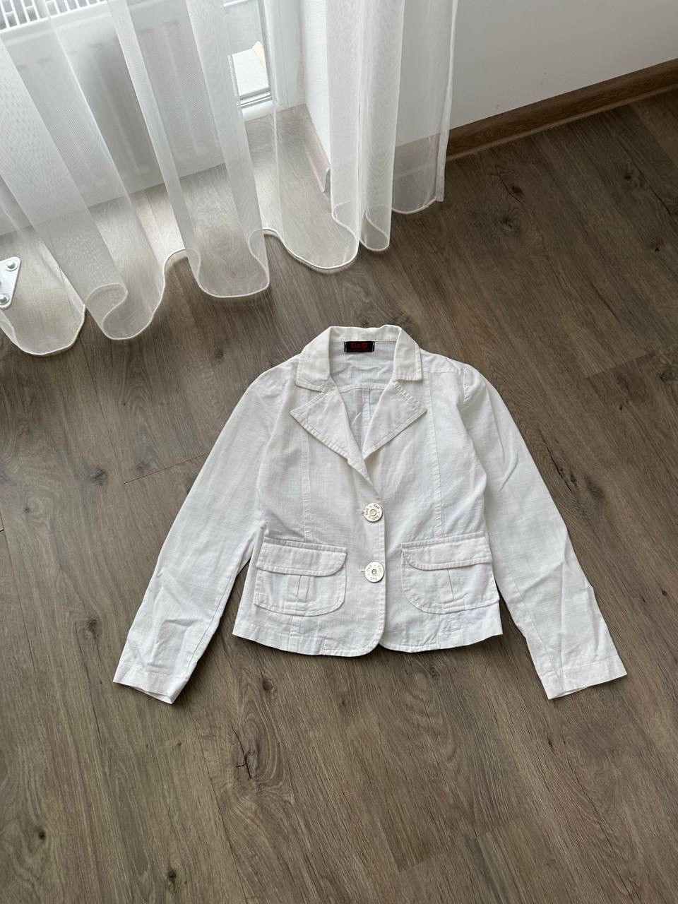 Dolce & Gabbana × Vintage Vintage Dolce&Gabbana White Blazer Jacket Size S / US 4 / IT 40 - 7 Thumbnail