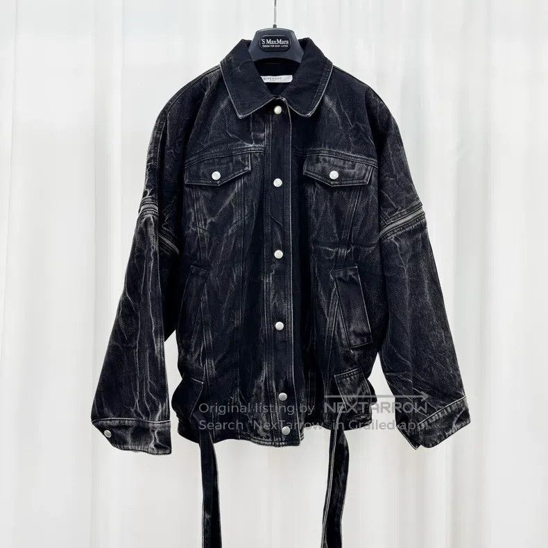 Givenchy Givenchy Size38 Washed Tie-Dye Zipper Denim Jacket (Size 38 Size US M / EU 48-50 / 2 - 1 Thumbnail