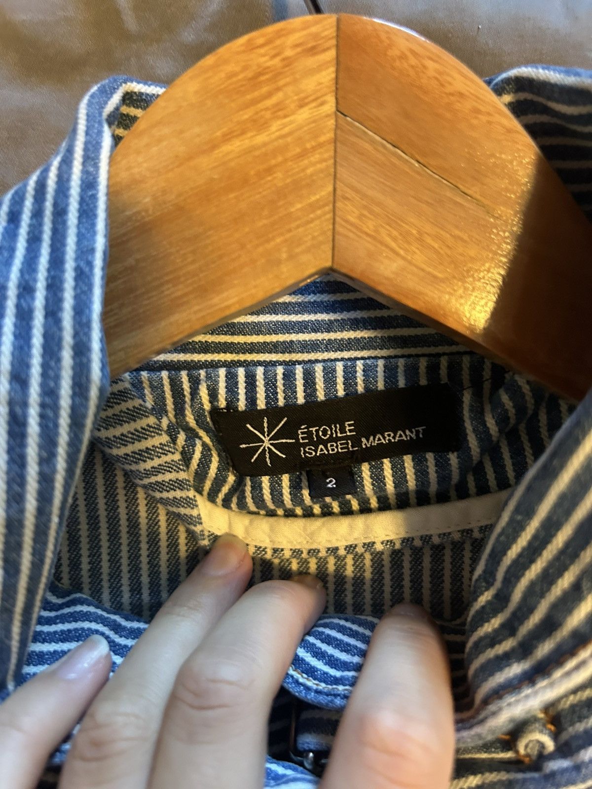 Isabel Marant Etoile isabel marant pinstripe military jacket Size XS / US 0-2 / IT 36-38 - 5 Thumbnail