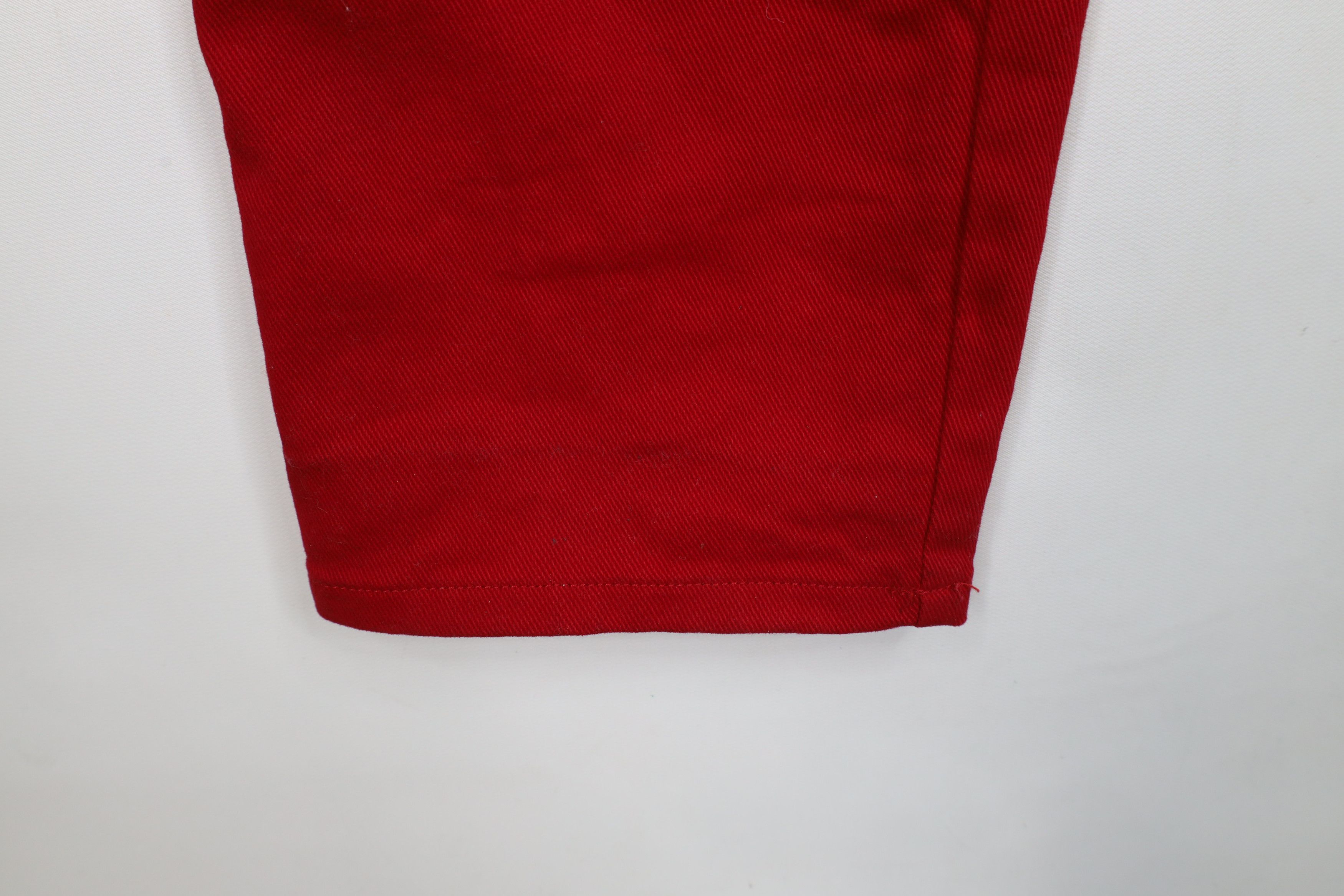 Ralph Lauren × Vintage Vintage 90s Ralph Lauren Straight Leg Denim Jeans Red Size 28" / US 6 / IT 42 - 6 Thumbnail