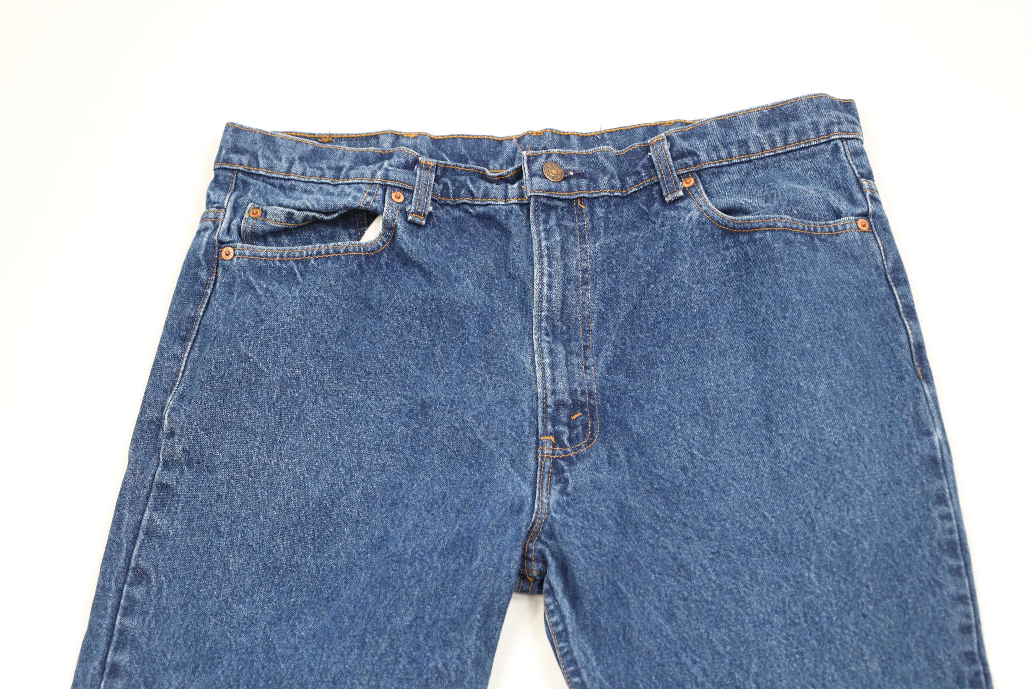Levi's Vintage 80s Levis 517 Wide Leg Bootcut Denim Jeans Blue USA Size US 40 / EU 56 - 2 Thumbnail
