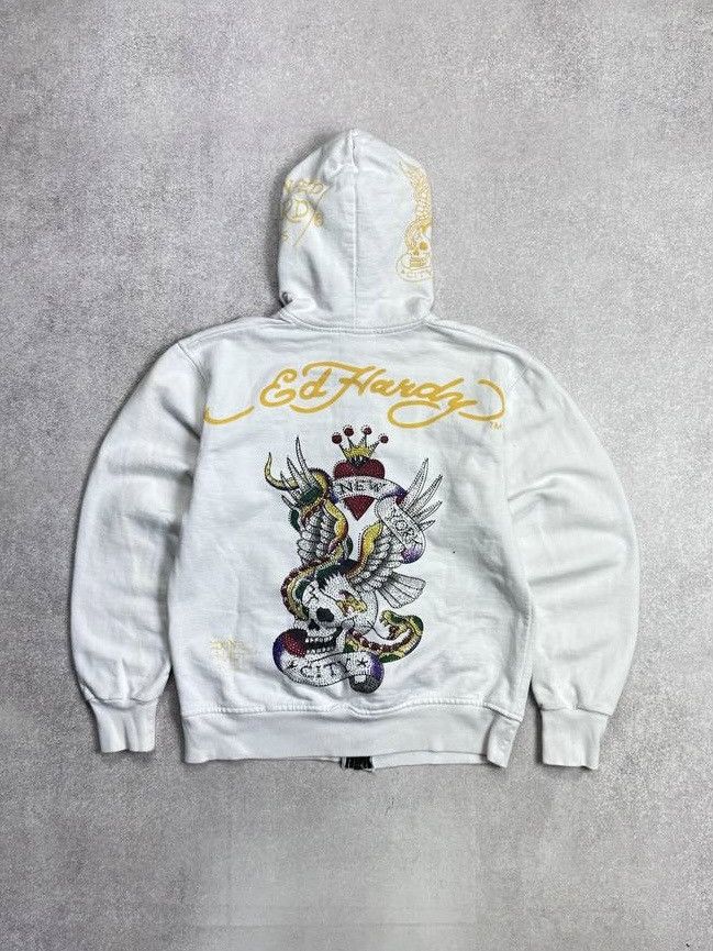 Ed Hardy Vintage Ed Hardy Affliction Y2K Boxy Zip Hoodie S Size US S / EU 44-46 / 1 - 3 Thumbnail
