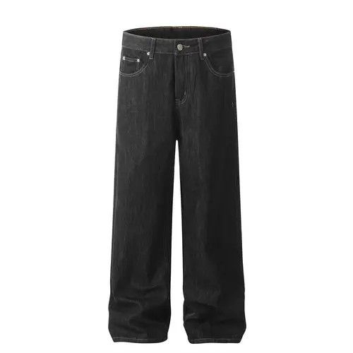 Japanese Brand VIBE Men's simple and versatile casual straight-leg jeans Size US 34 / EU 50 - 6 Thumbnail