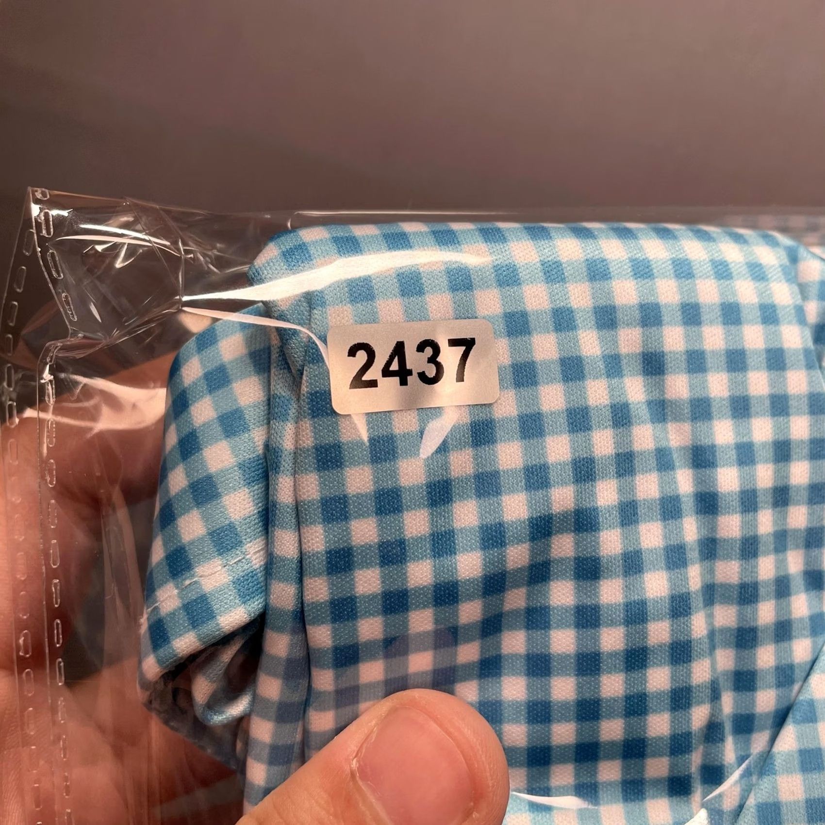 Vintage Collars & Co. Shirt Mens 2XL Blue Check Short Sleeve Polo Polyester Dress Collar Button-Up Shirt Size 48R - 7 Thumbnail