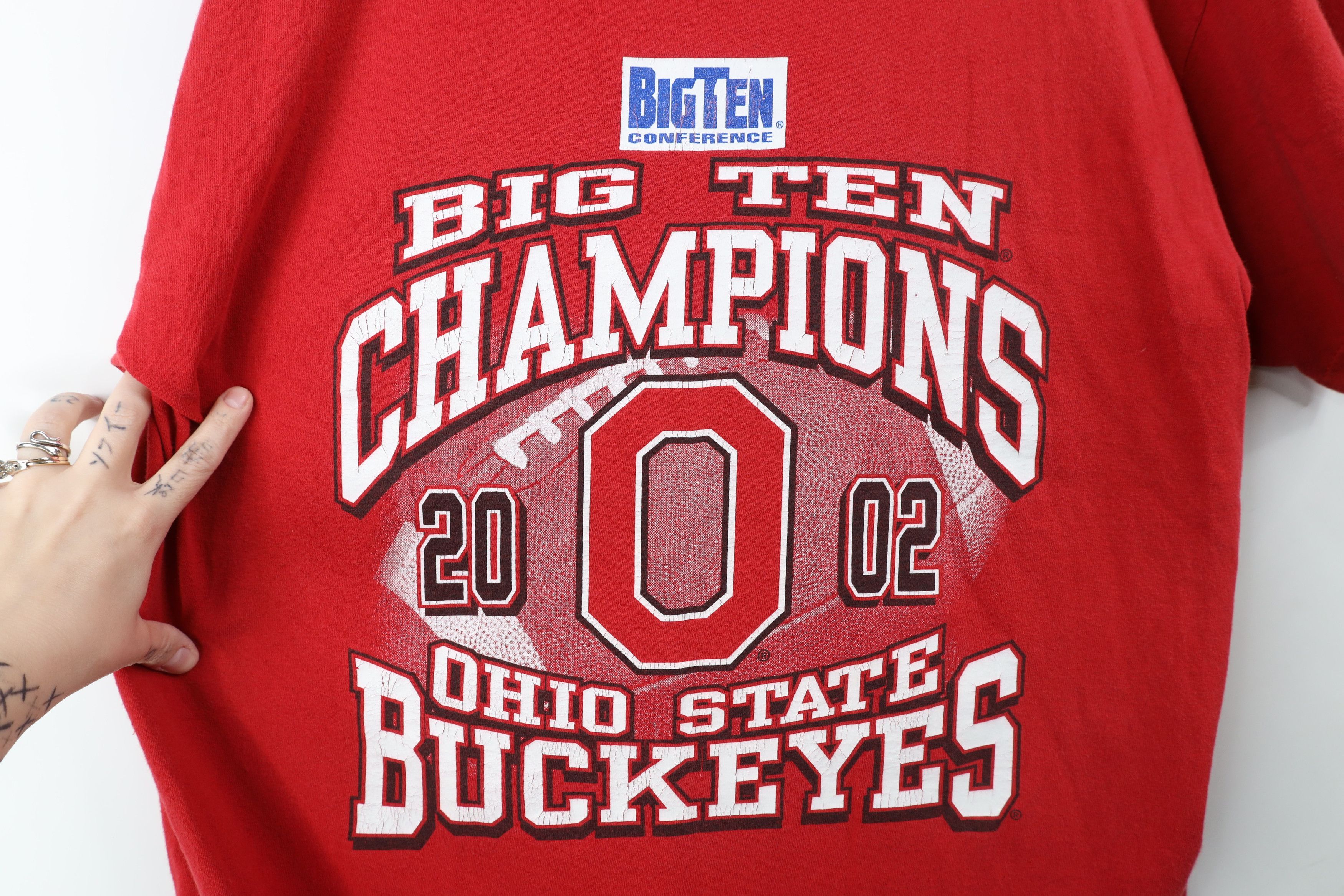 Vintage Vintage Y2K 2002 Ohio State University Football T-Shirt Size US XL / EU 56 / 4 - 4 Thumbnail