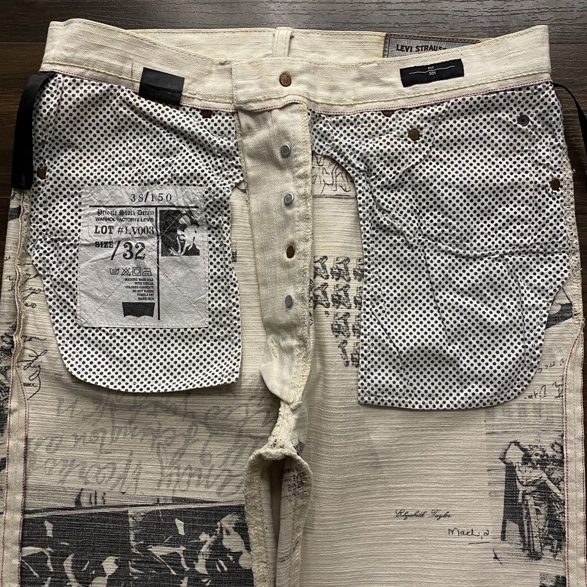 Designer × Levi's Levi's 501 x Andy Warhol Factory Size US 32 / EU 48 - 2 Thumbnail