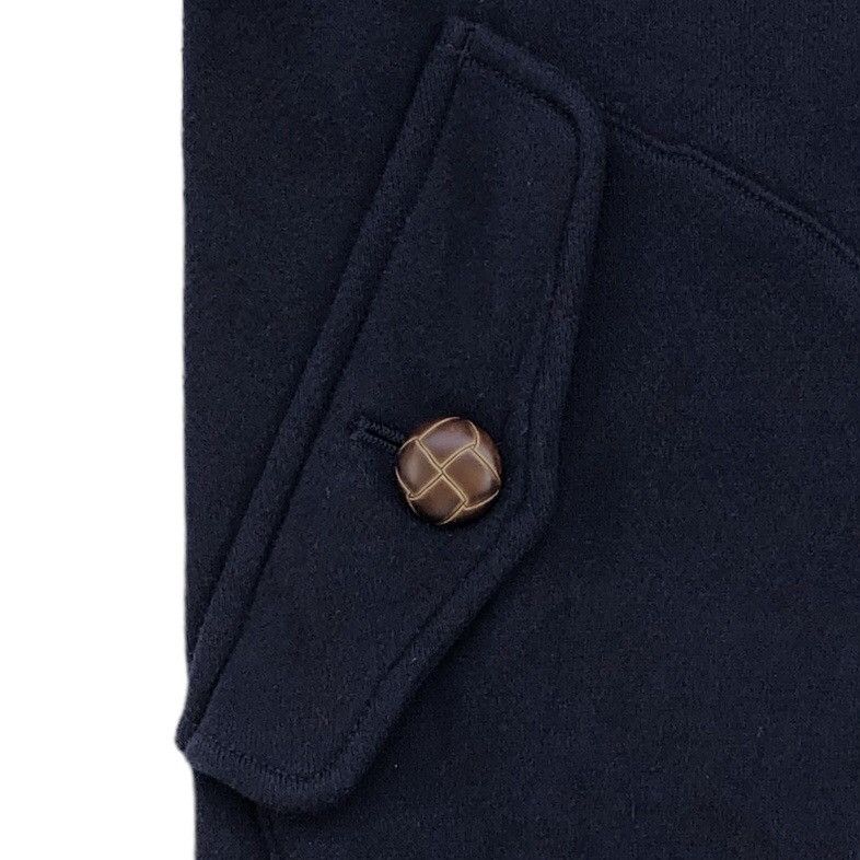 Burberry Burberry Black Label Faux Leather Buckle Button Sweater Size US M / EU 48-50 / 2 - 6 Thumbnail