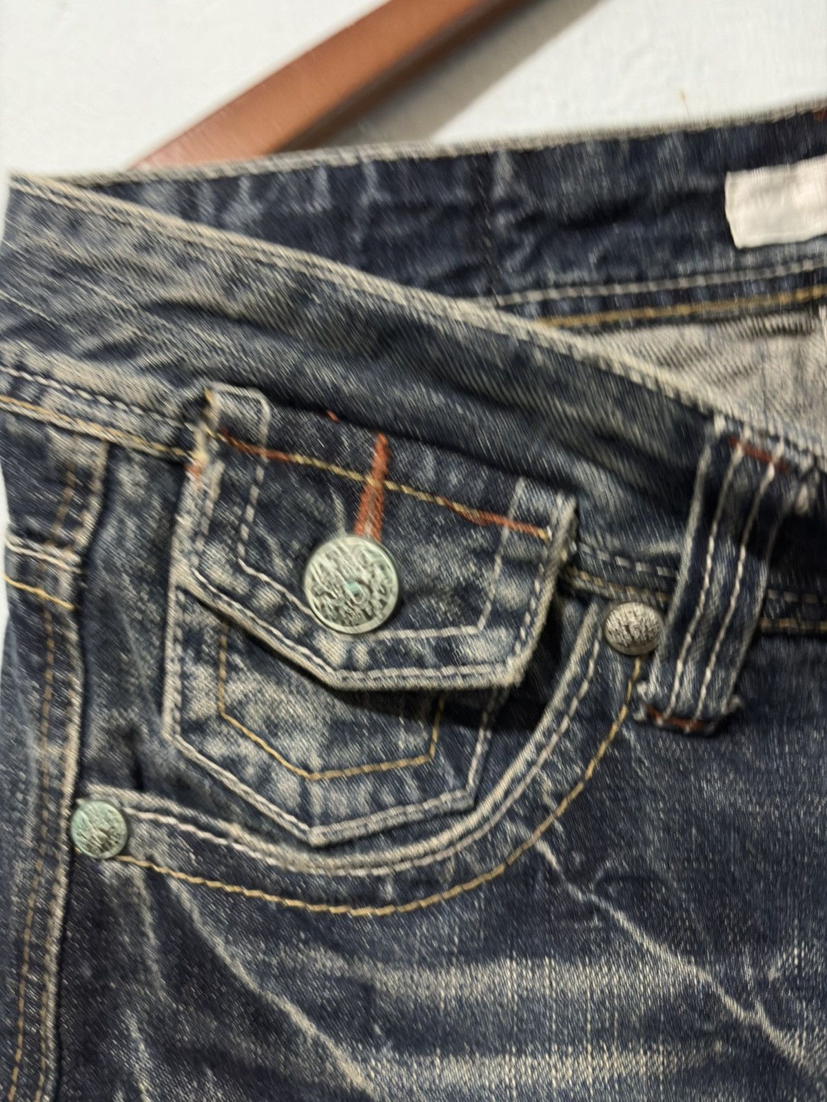 Japanese Brand Aqua Streetwear Flared Denim Size US 32 / EU 48 - 14 Thumbnail