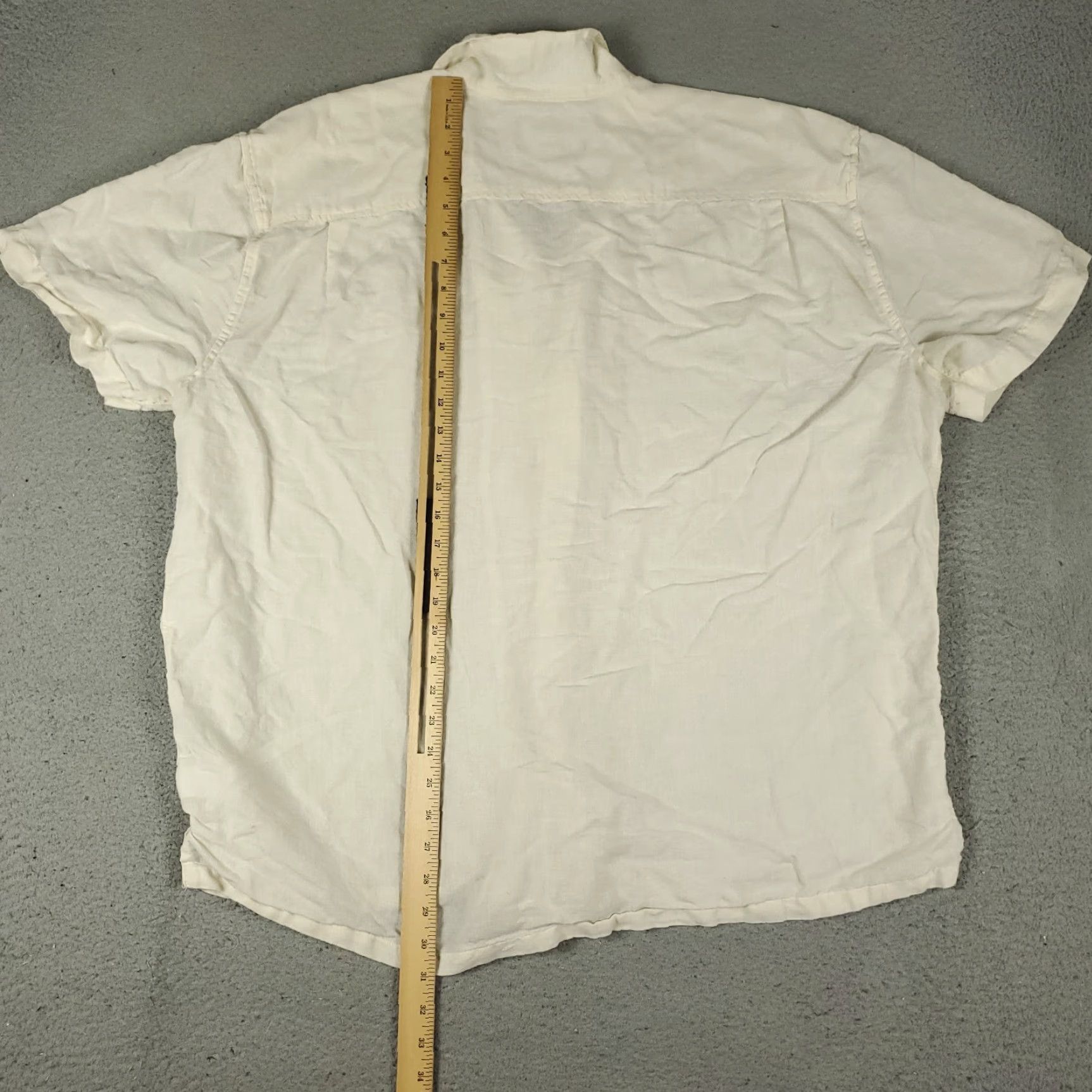 Chubbies Chubbies Shirt Mens 2XL Beige Camp Collar Linen Cotton Button Up Size US XXL / EU 58 / 5 - 3 Thumbnail