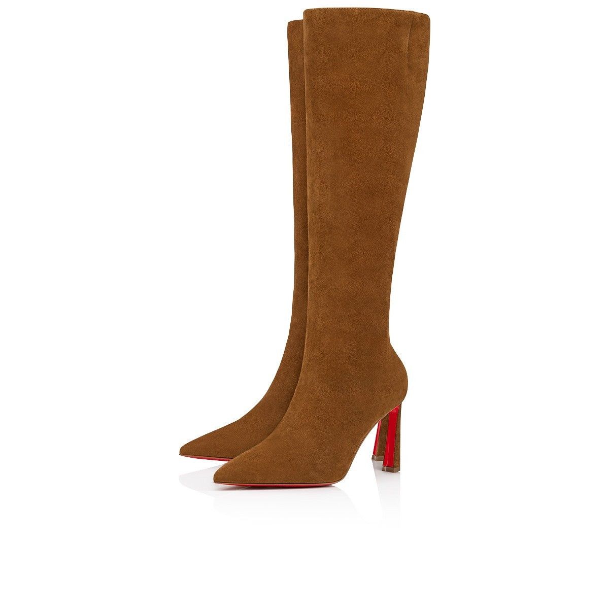 Christian Louboutin oc11z0325 Condora Botta 85 Veau Velours in Brown Size US 9.5 / IT 39.5 - 1 Thumbnail