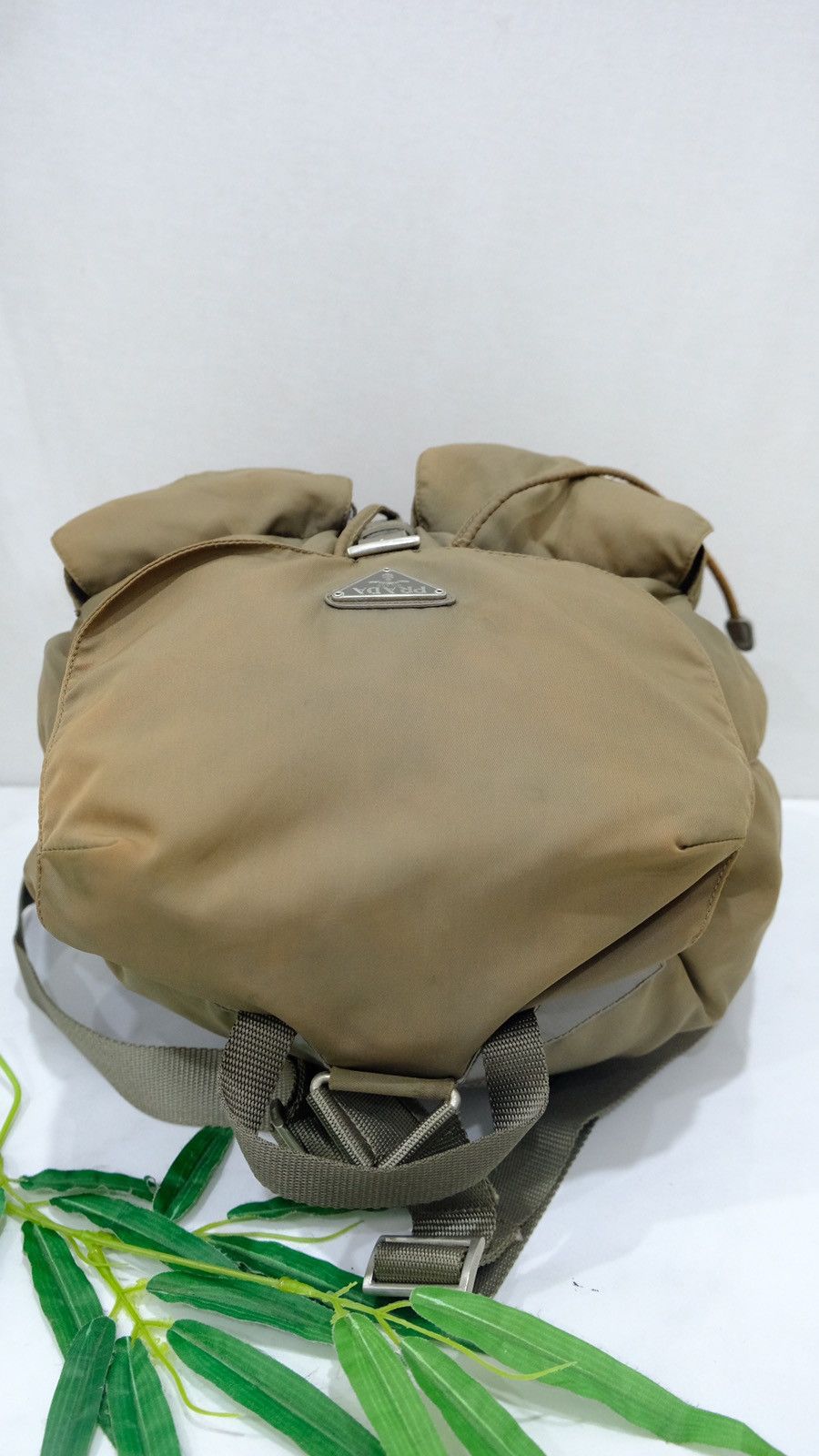 Prada Authentic vintage Prada brown nylon backpack double pocket Size ONE SIZE - 6 Thumbnail