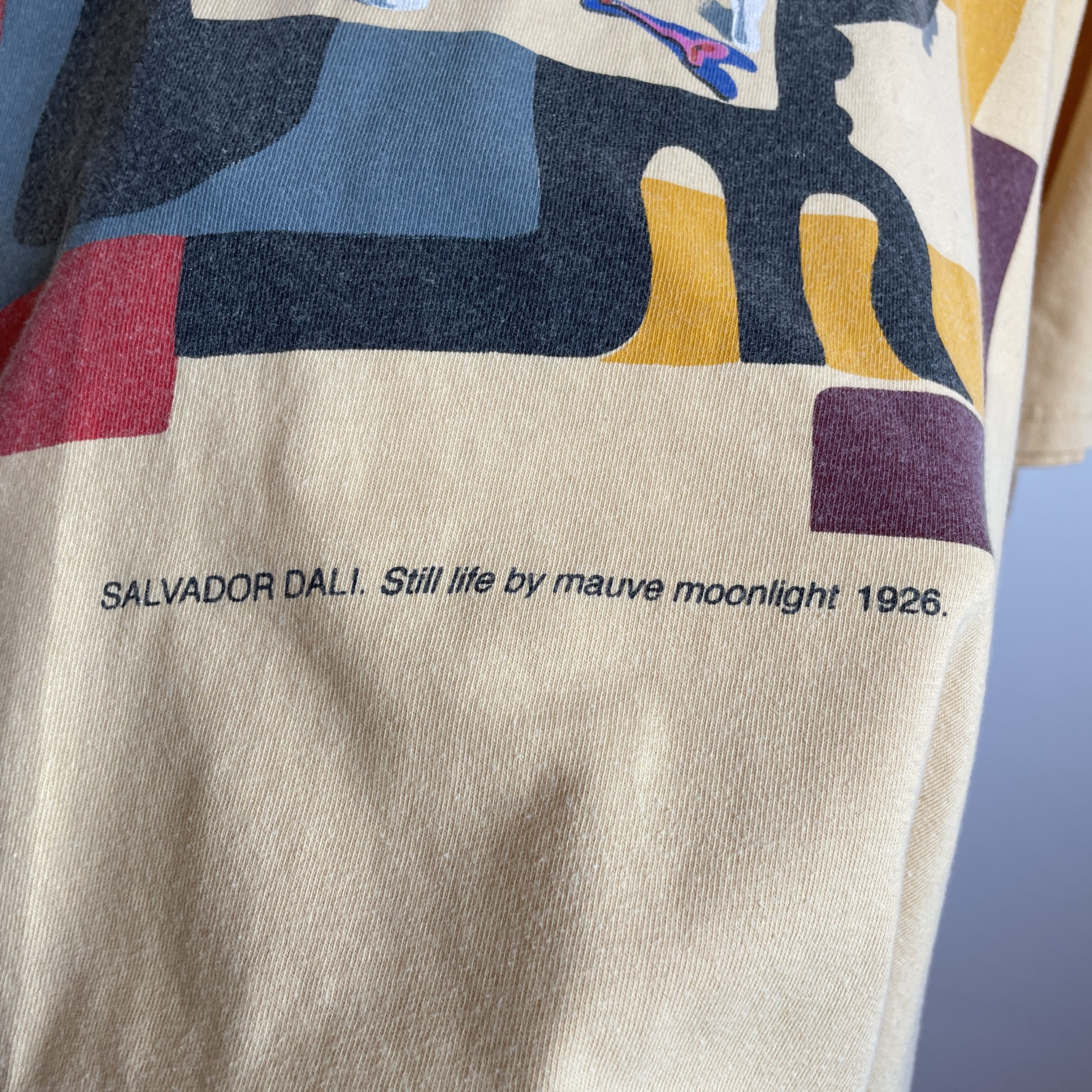 Vintage Salvador Dali Still Life by Mauve Moonlight 90's T-Shirt Size US L / EU 52-54 / 3 - 7 Thumbnail