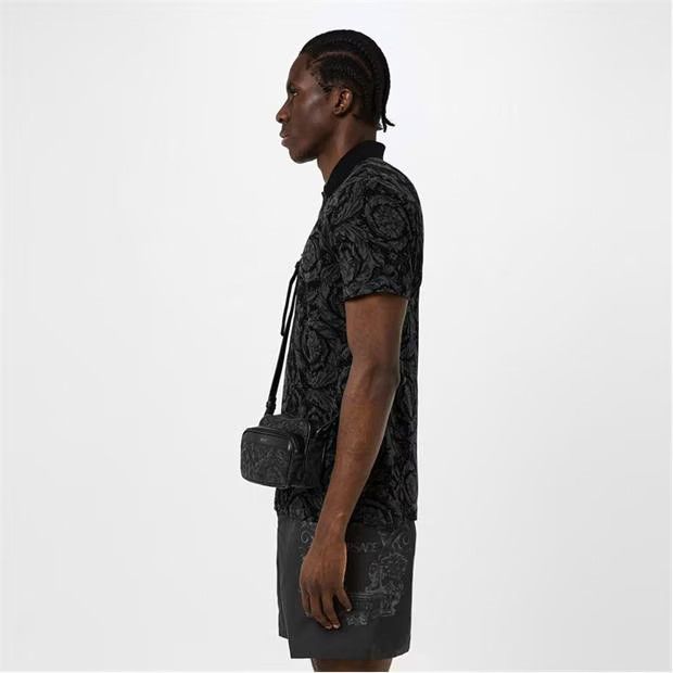 Versace o1g2r1mq0824 Barocco Polo Shirts in Grey Size US S / EU 44-46 / 1 - 4 Thumbnail
