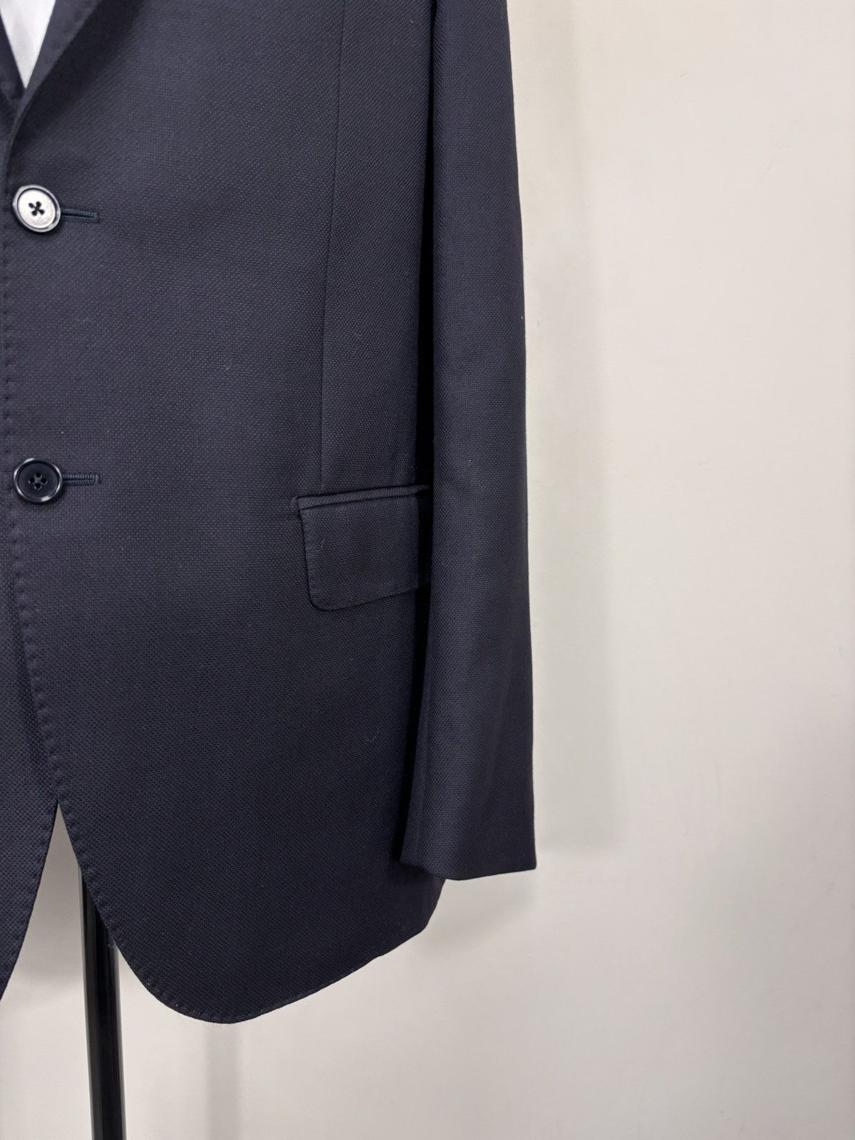 Tombolini Tombolini Men’s Navy Blue Wool Blazer Jacket Size 42R - 9 Thumbnail