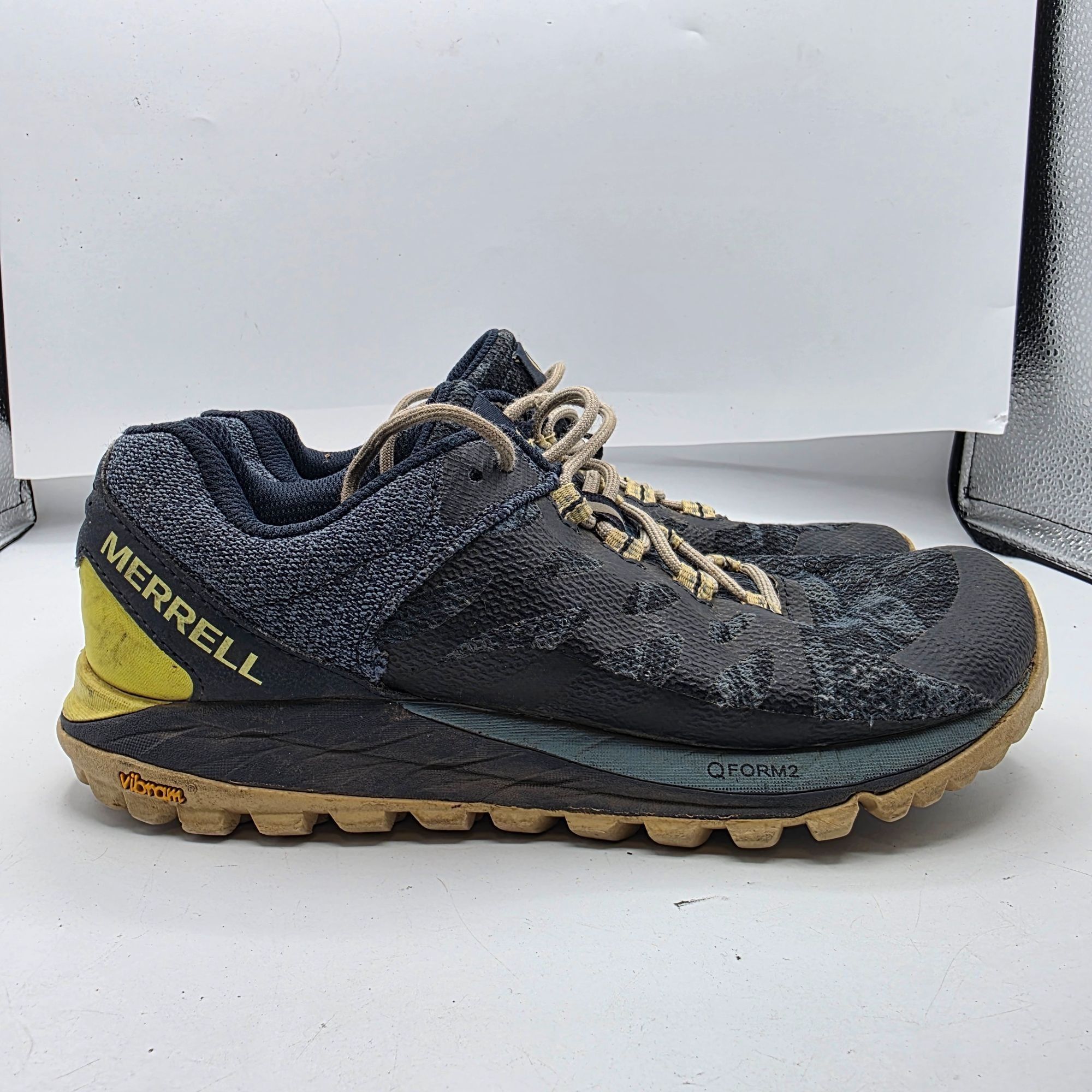 Merrell Merrell Antora 2 Womens Size 7 Gray Blue Yellow Trail Shoes Size US 7 / IT 37 - 12 Thumbnail