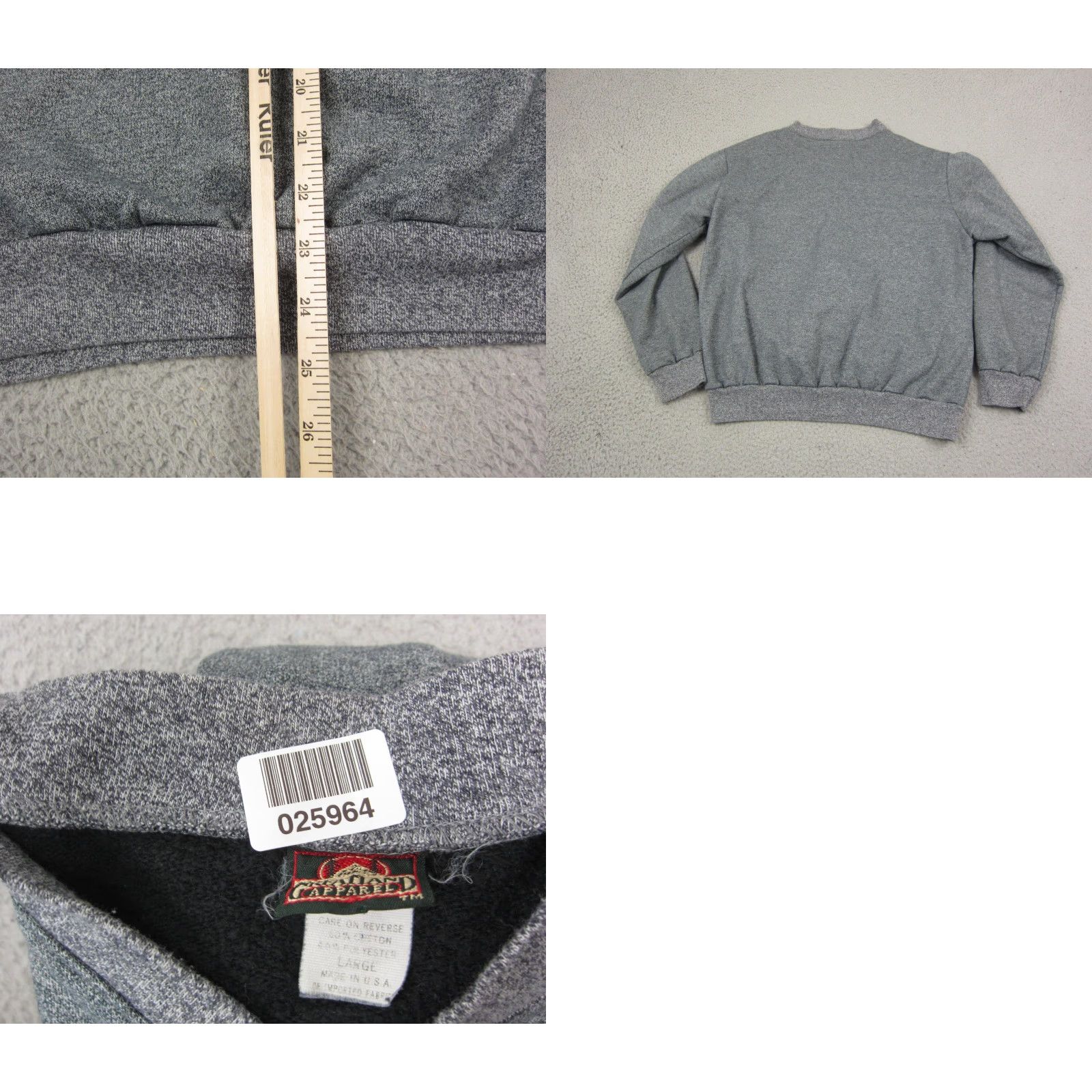 Vintage VINTAGE Greatland Sweater Mens Large L Gray Henley Made in USA Long Sleeve 90s Size US L / EU 52-54 / 3 - 8 Thumbnail