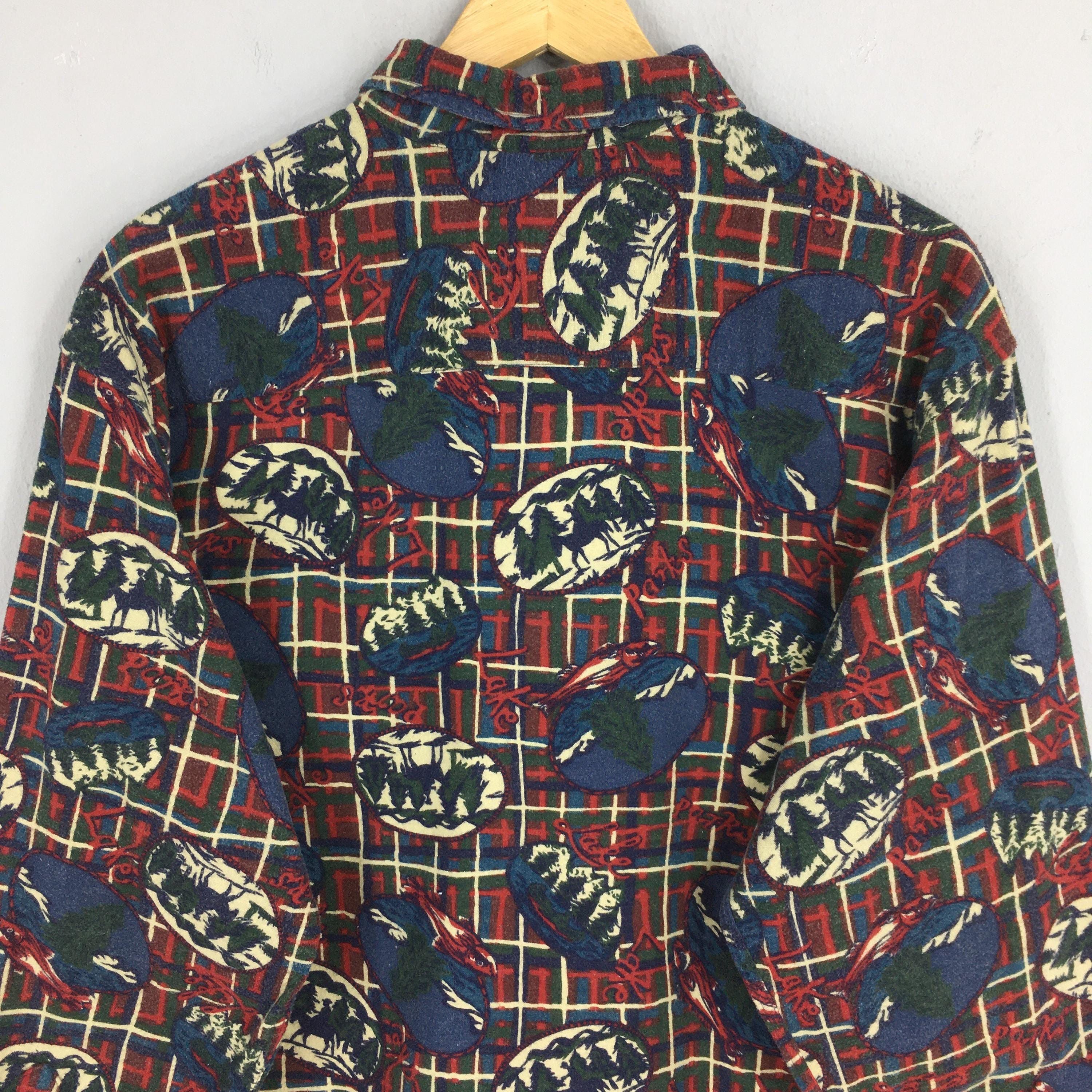 Vintage 1990's The Arrow Company Pop Art Flannel Shirt Medium Size US M / EU 48-50 / 2 - 7 Thumbnail