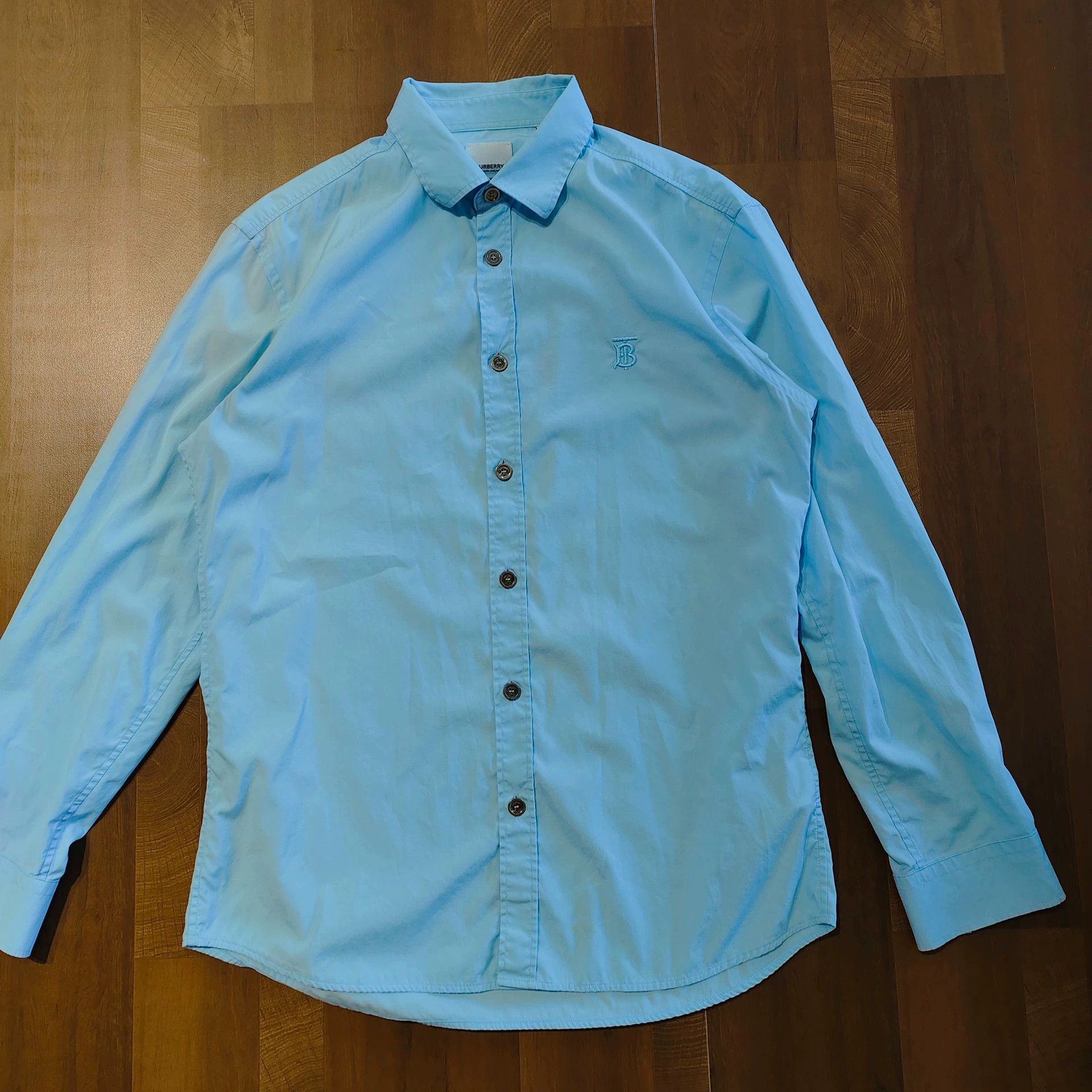 Burberry Light Blue TB Shirt M - dmc