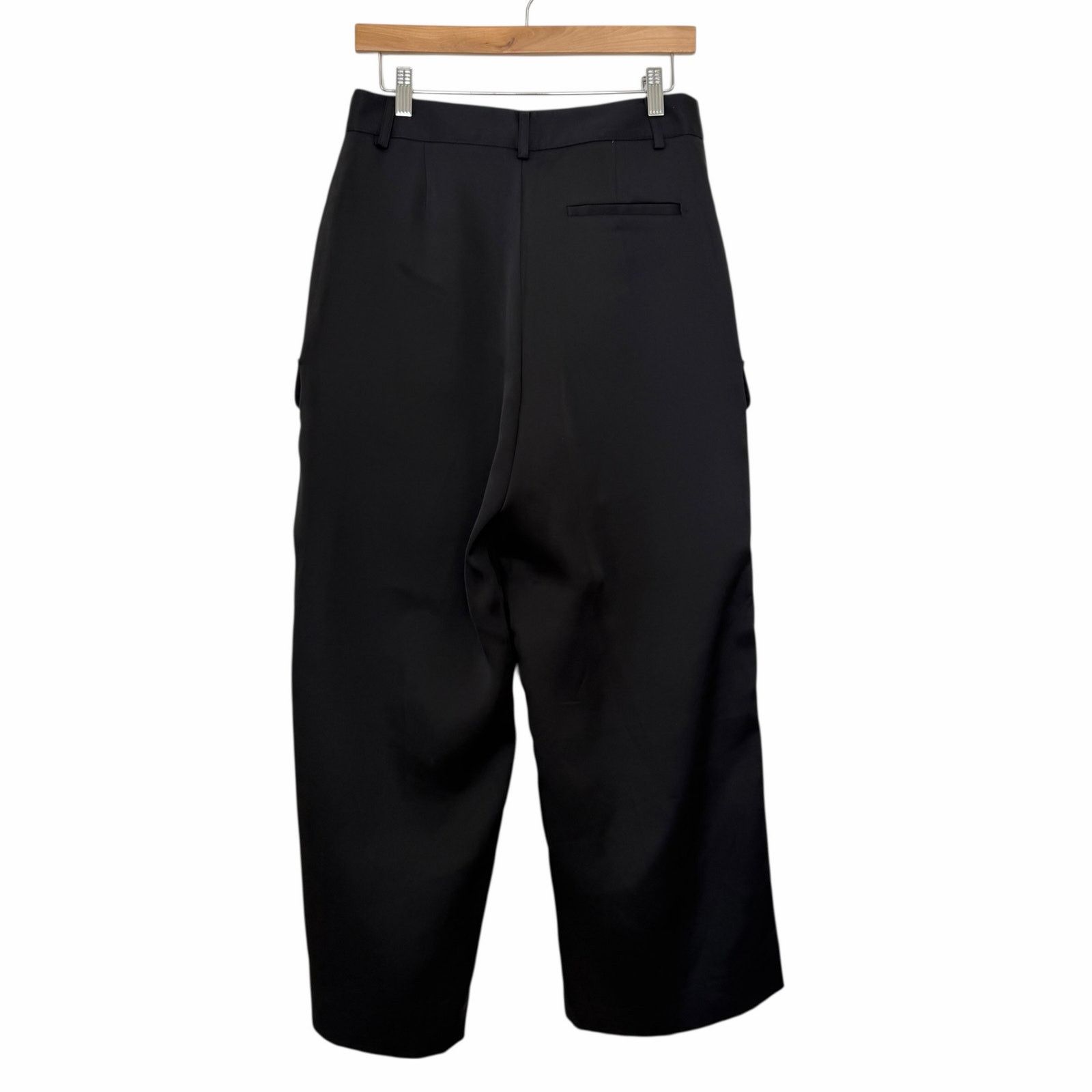 Other Noli Black Satin Cargo Pants Sz 8 Size 30" / US 8 / IT 44 - 3 Thumbnail