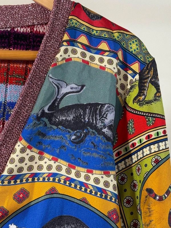 Gucci Gucci Wool Reversible Animal cardigan Size S / US 4 / IT 40 - 2 Thumbnail