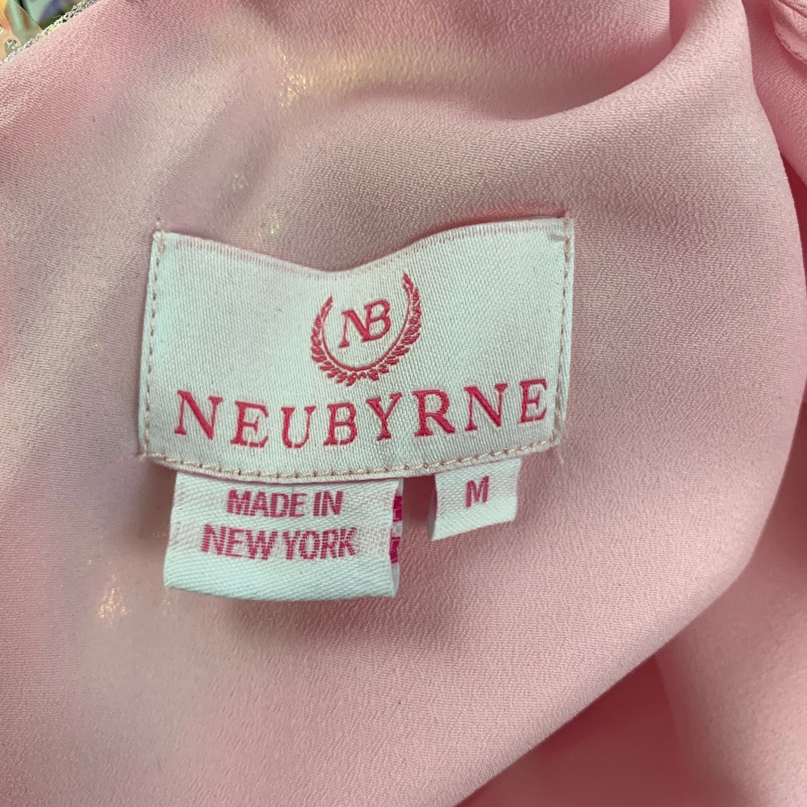 Other NEUBYRNE M Pink Silk Paillette Sequin Mirabella Gown Dress Size M / US 6-8 / IT 42-44 - 4 Thumbnail