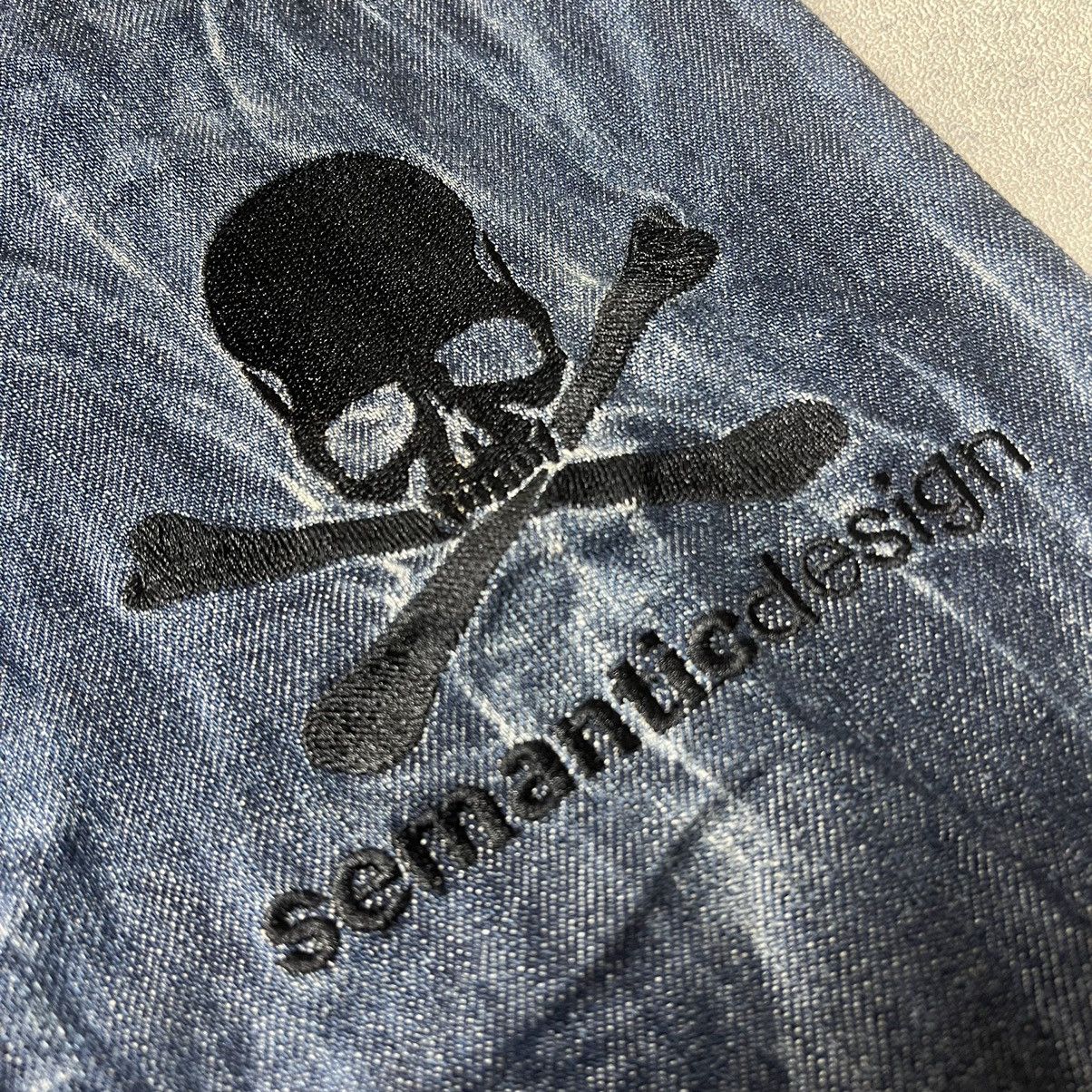 Japanese Brand Roen X Semanticdesign Skull Denim Pants Size US 30 / EU 46 - 4 Thumbnail