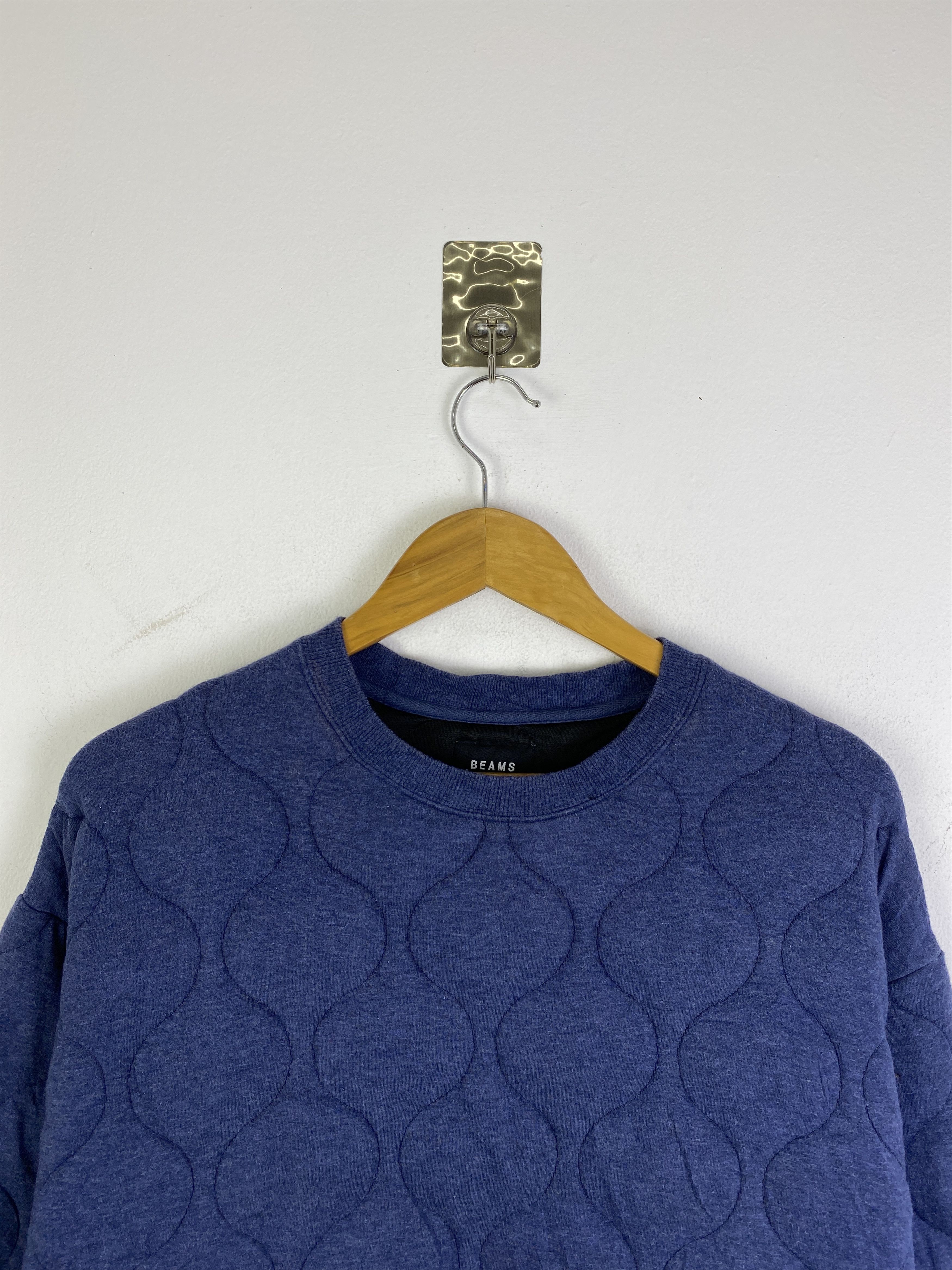Beams Plus Vintage Beams Waffle Pullover Sweatshirt SH0305 Size US M / EU 48-50 / 2 - 4 Thumbnail