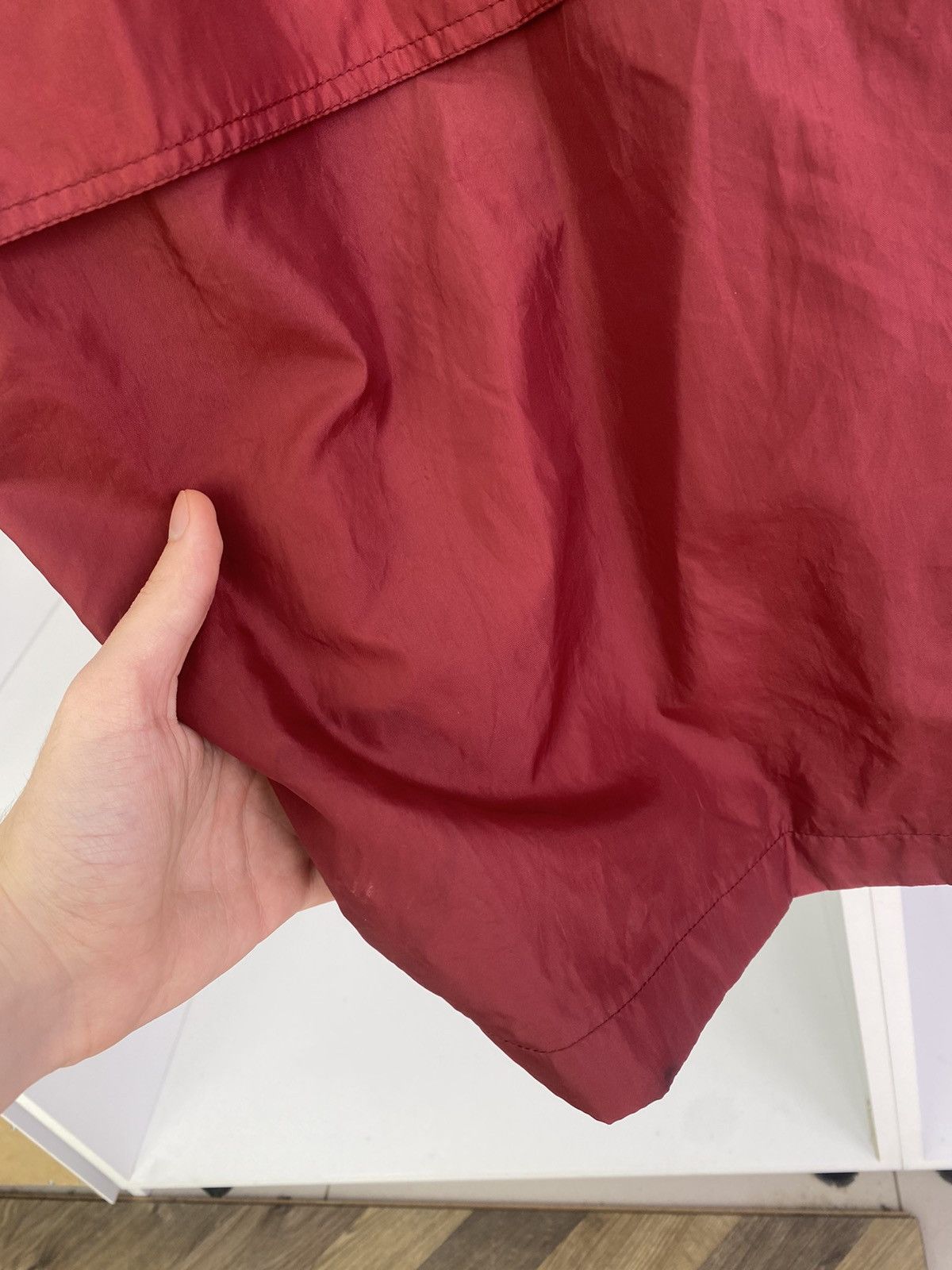 NFL × Vintage Vintage 90s Washington Redskins Red Nylon Anorak Track Jack Size US XL / EU 56 / 4 - 14 Thumbnail