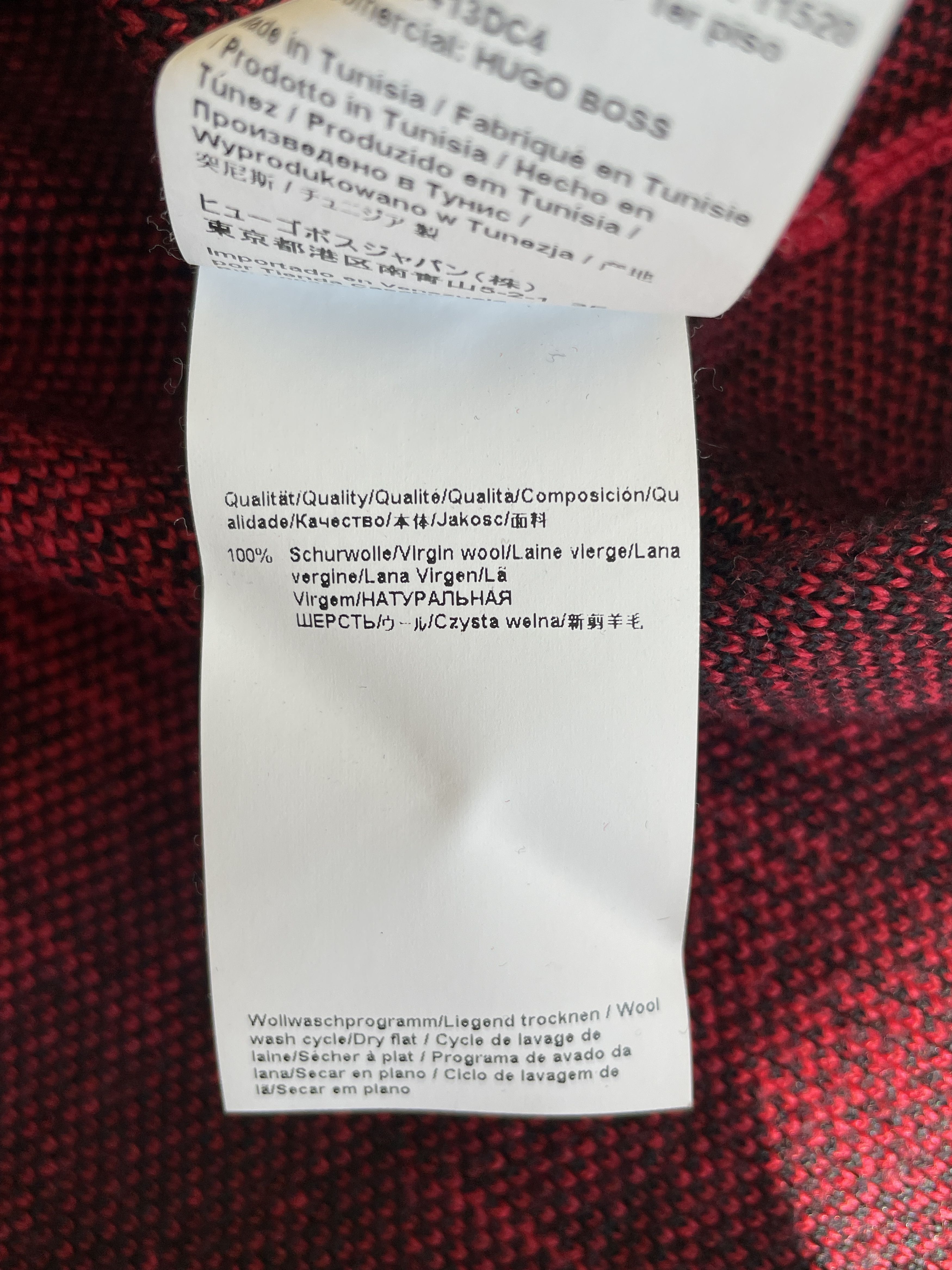 Hugo Boss unisex tartan sweater Size M / US 6-8 / IT 42-44 - 7 Thumbnail