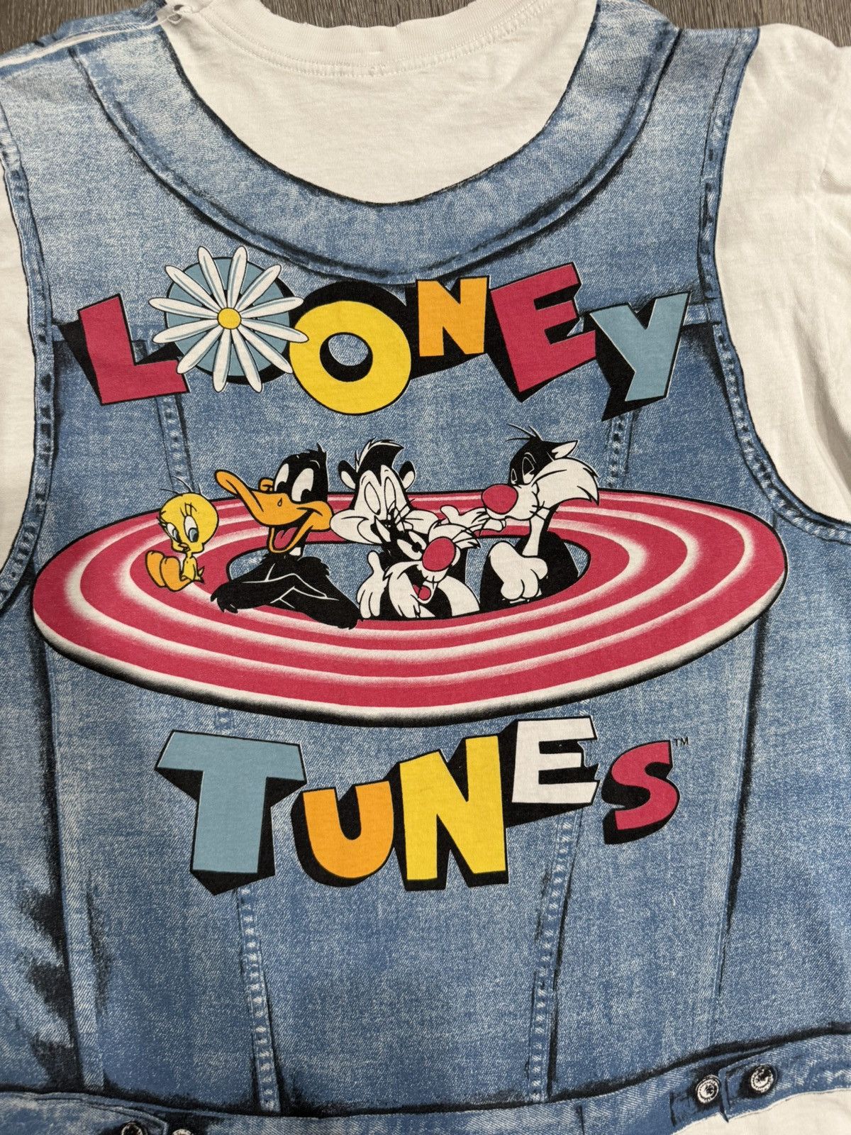 Warner Bros Warner Bros 1996 Tweety Bird Vintage AOP T-Shirt Size XL Size US XL / EU 56 / 4 - 4 Thumbnail