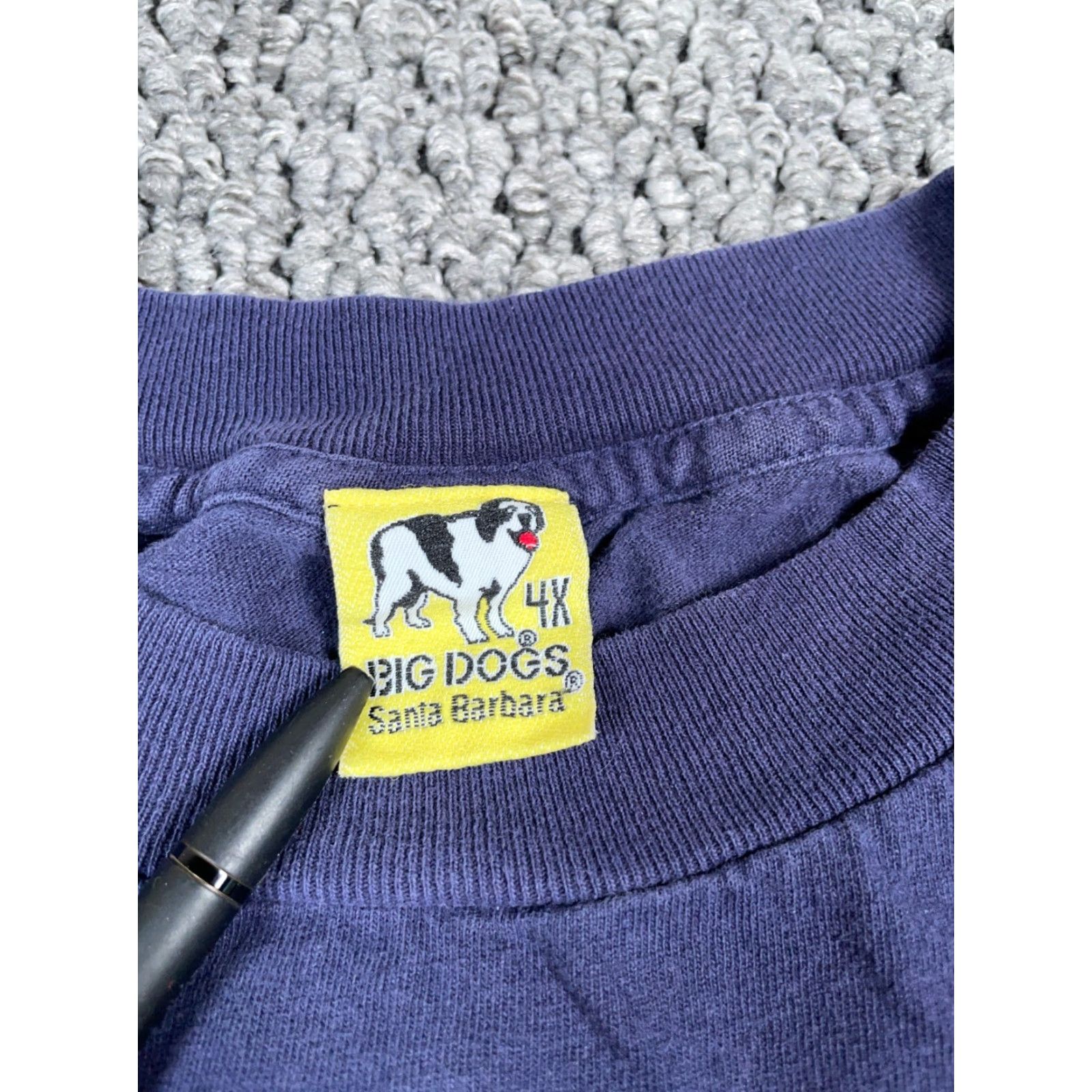 Big Dogs VTG Big Dogs Check This Hockey Print T-Shirt Adult 4X Dark Blue USA Made Mens Big 4X Cotton Graphic Print 90s Vintage Size US XXL / EU 58 / 5 - 3 Thumbnail